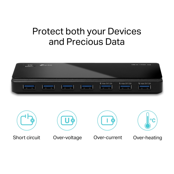 USB hub TP-LINK UH700 7 portni USB 3.0 hub-3