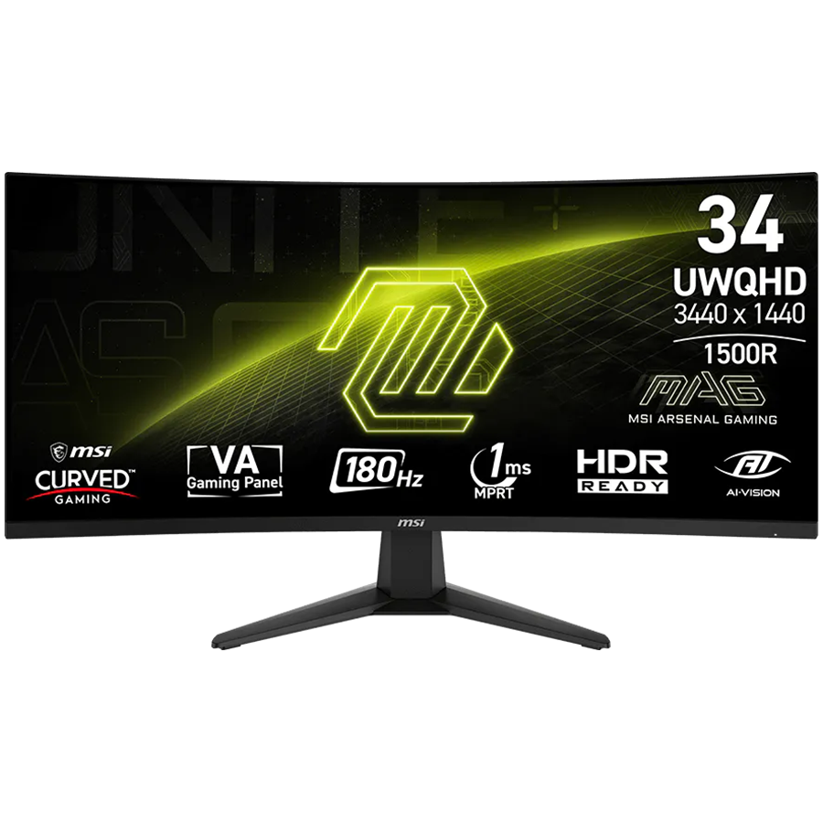 Monitor MSI MAG 346CQ 34" UWQHD VA 1500R Curved 180Hz-0