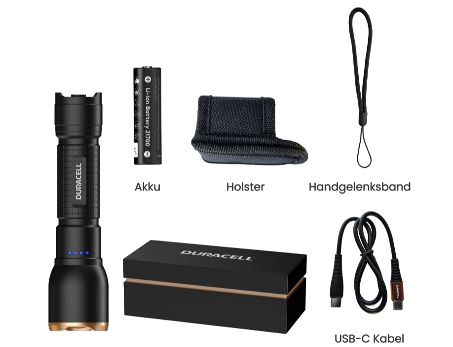Lampa DURACELL DF1500R Gift Box crna boja-5
