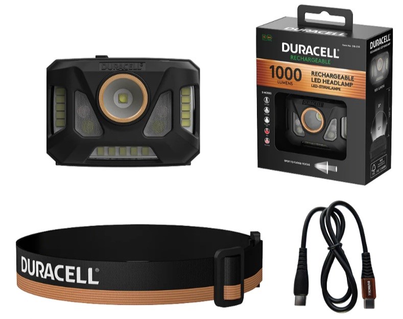 Lampica DURACELL DH1000R crna, narančasta-5