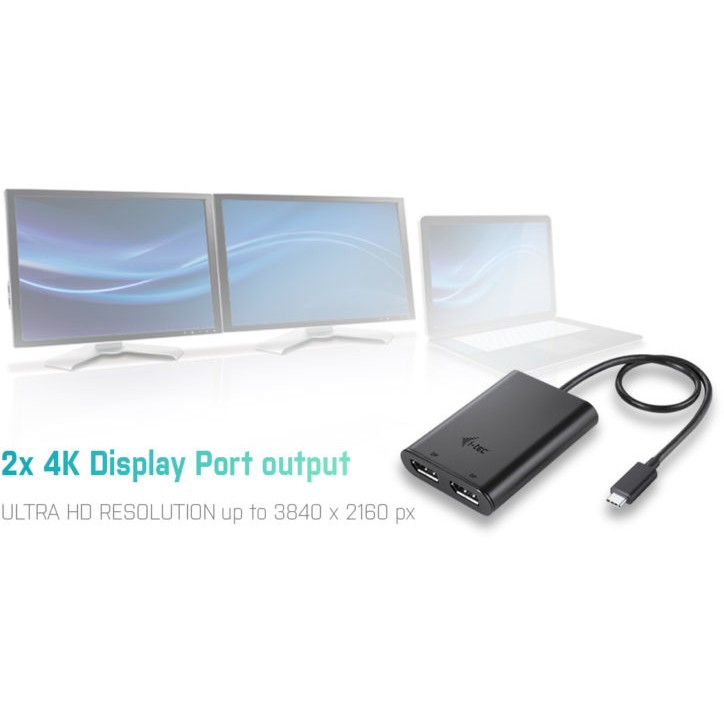 Adapter I-TEC USB-C 4K DUAL DP - KORIŠTENI jamstvo 6 mjeseci-4