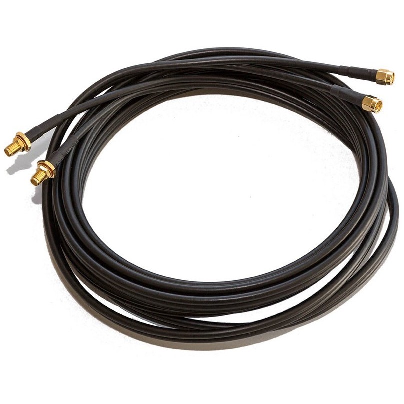 Kabel POYNTING A-CAB-92 5m twin HDF-195 Low Loss Cable SMA-Male zu SMA-Female-0