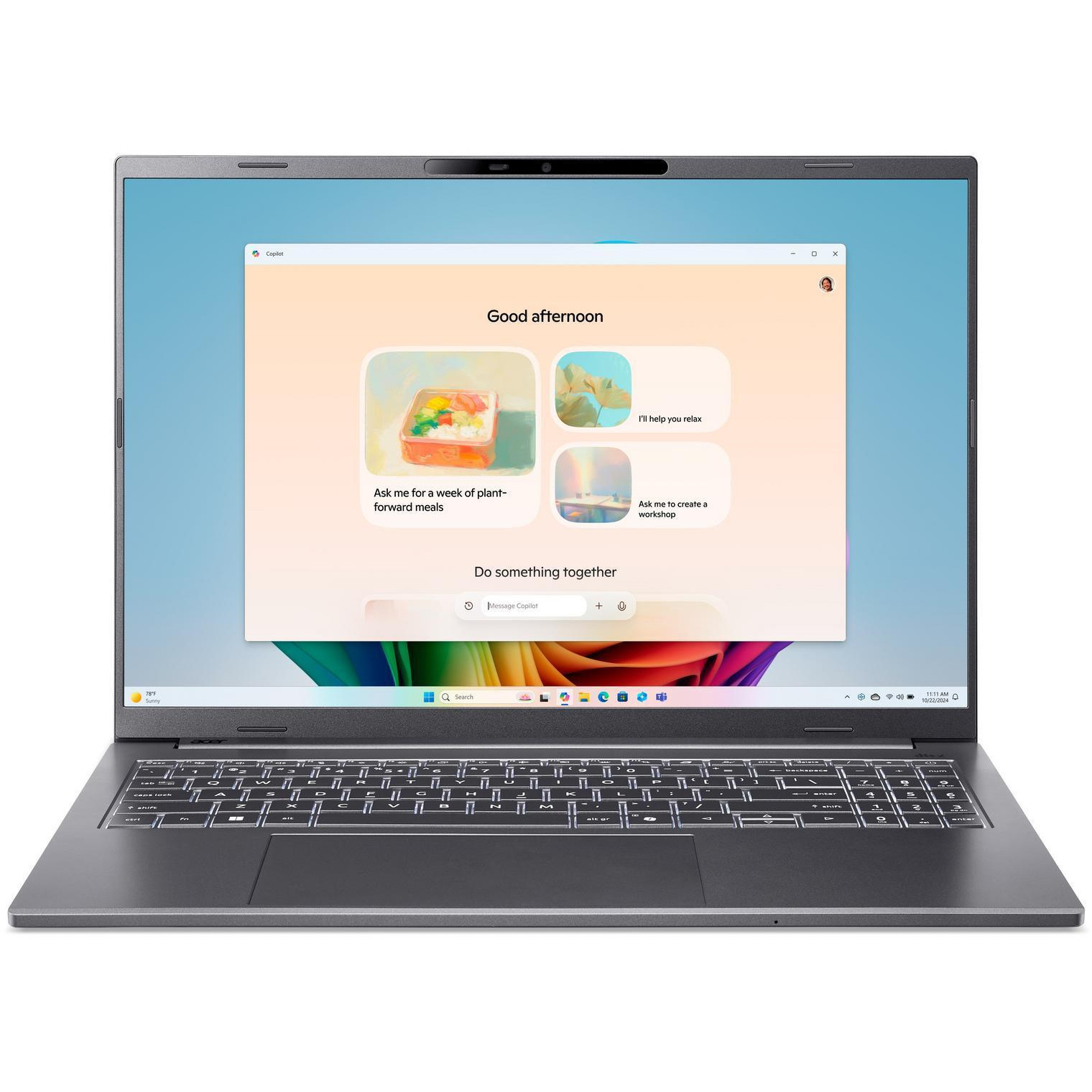 Laptop ACER Aspire 16 AI 16" XX1-26-100 (16GB RAM, 512GB SSD, Windows 11 Home) – internacionalna non HR tipkovnica-5