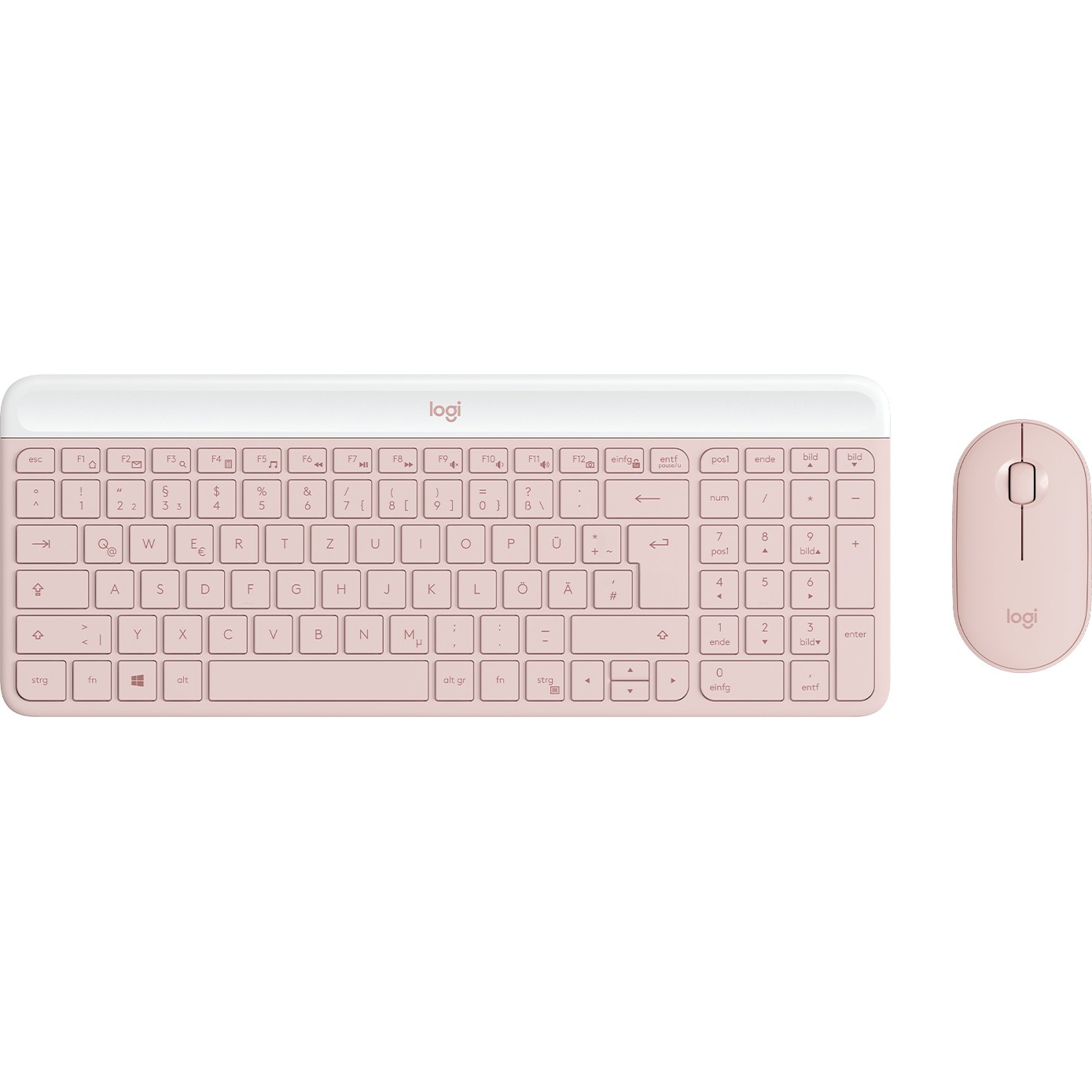 Bežični set LOGITECH MK470 Slim Combo, ružičasta boja