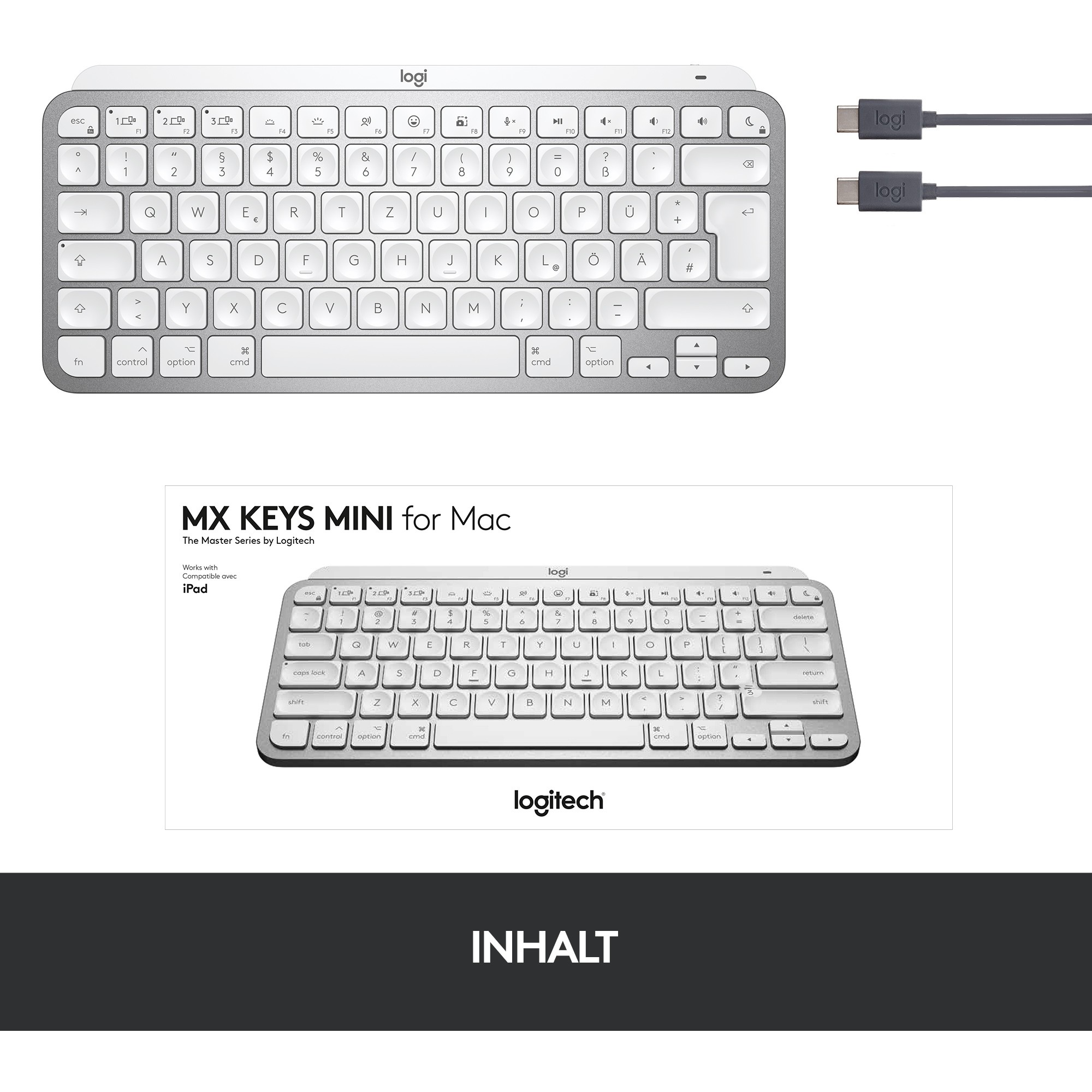 Tipkovnica LOGITECH MX Keys Mini MAC s pozadinskim osvjetljenjem – internacionalna non HR tipkovnica-3