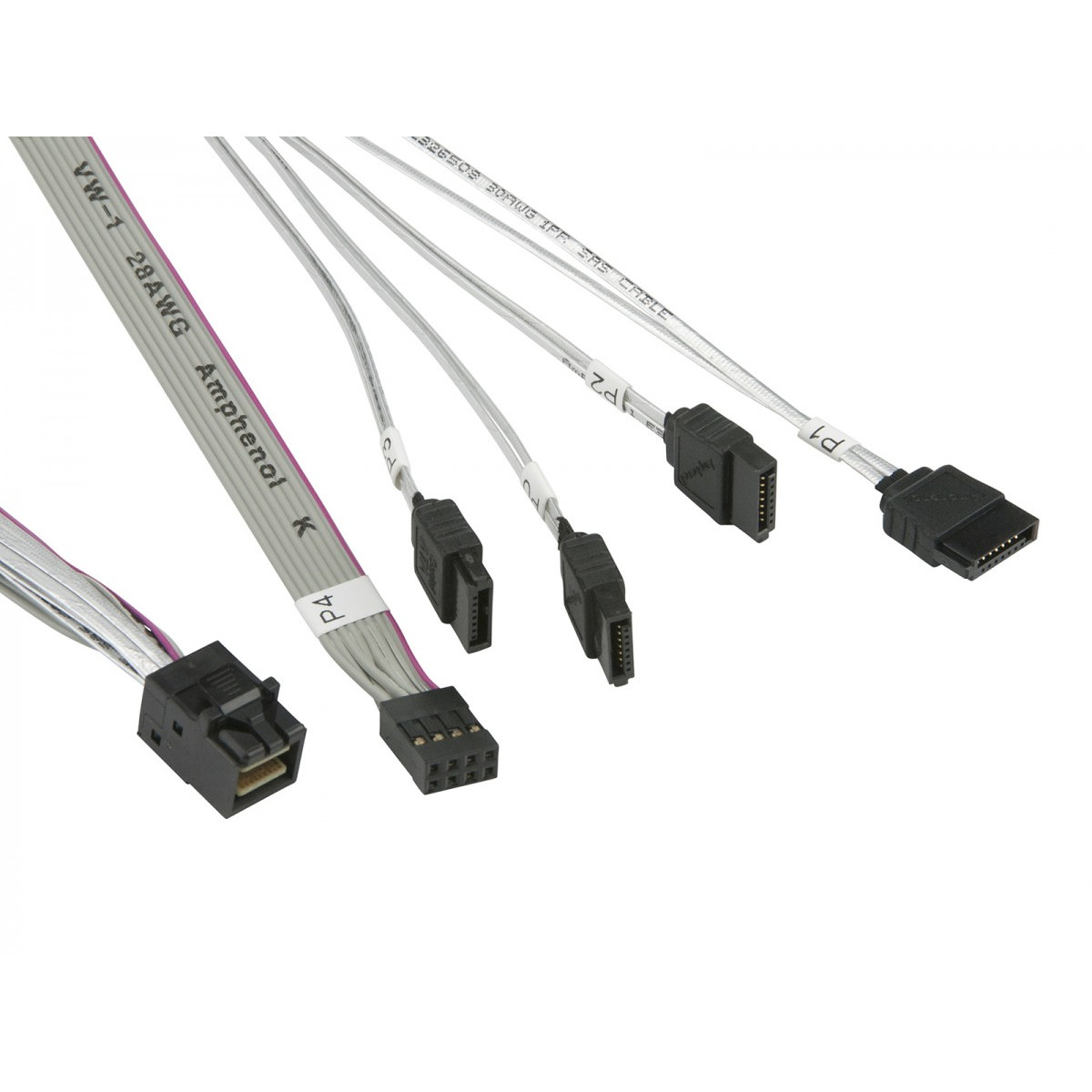 Kabel SUPERMICRO MiniSAS HD to 4 SATA 50/50/60/70cm-1