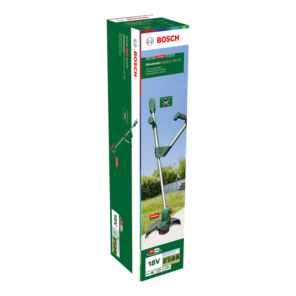 Grablje BOSCH UniversalGrassCut 18V-26 26 cm Battery Crna, Zelena-8