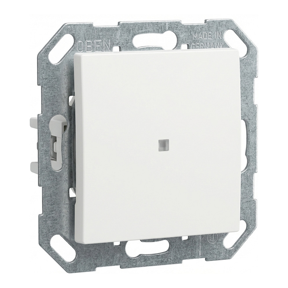 Pokrovna tipka za KNX pametno tipkalo GIRA 517103 (1-struka, System 55, Čisto bijela sjajna)
