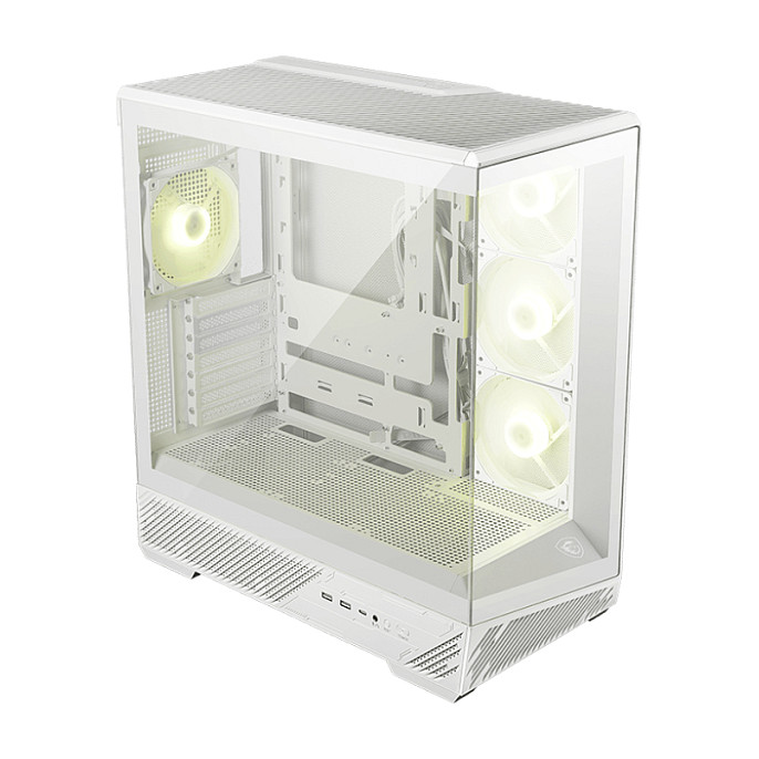 Kućište za računalo MSI MAG PANO 130R PZ (White, Midi Tower, ARGB, kaljeno staklo)-0