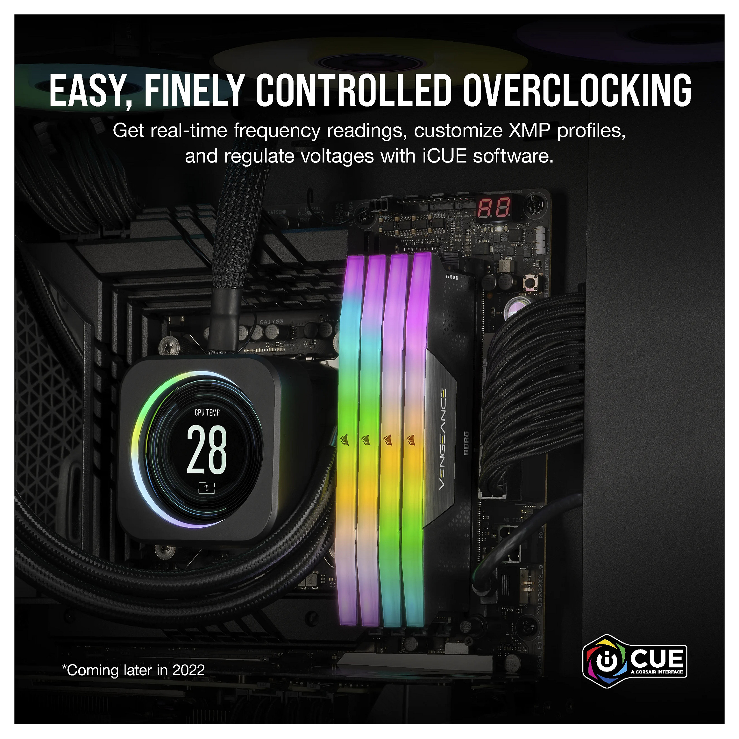 RAM CORSAIR CMH16GX5M2B5200C40 (16GB, 2 x 8GB, DDR5, 5200, CL40-40-40-77, 1.25V, Intel XMP)-8