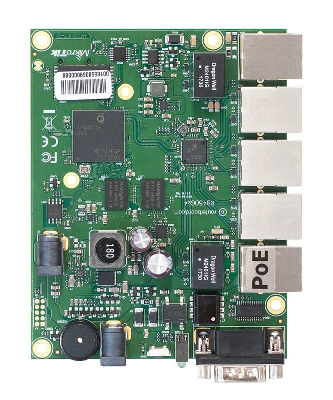 Router Mikrotik RouterBOARD 450Gx4 (716MHz, 1 GB RAM, 5×GLAN ports, PoE OUT)