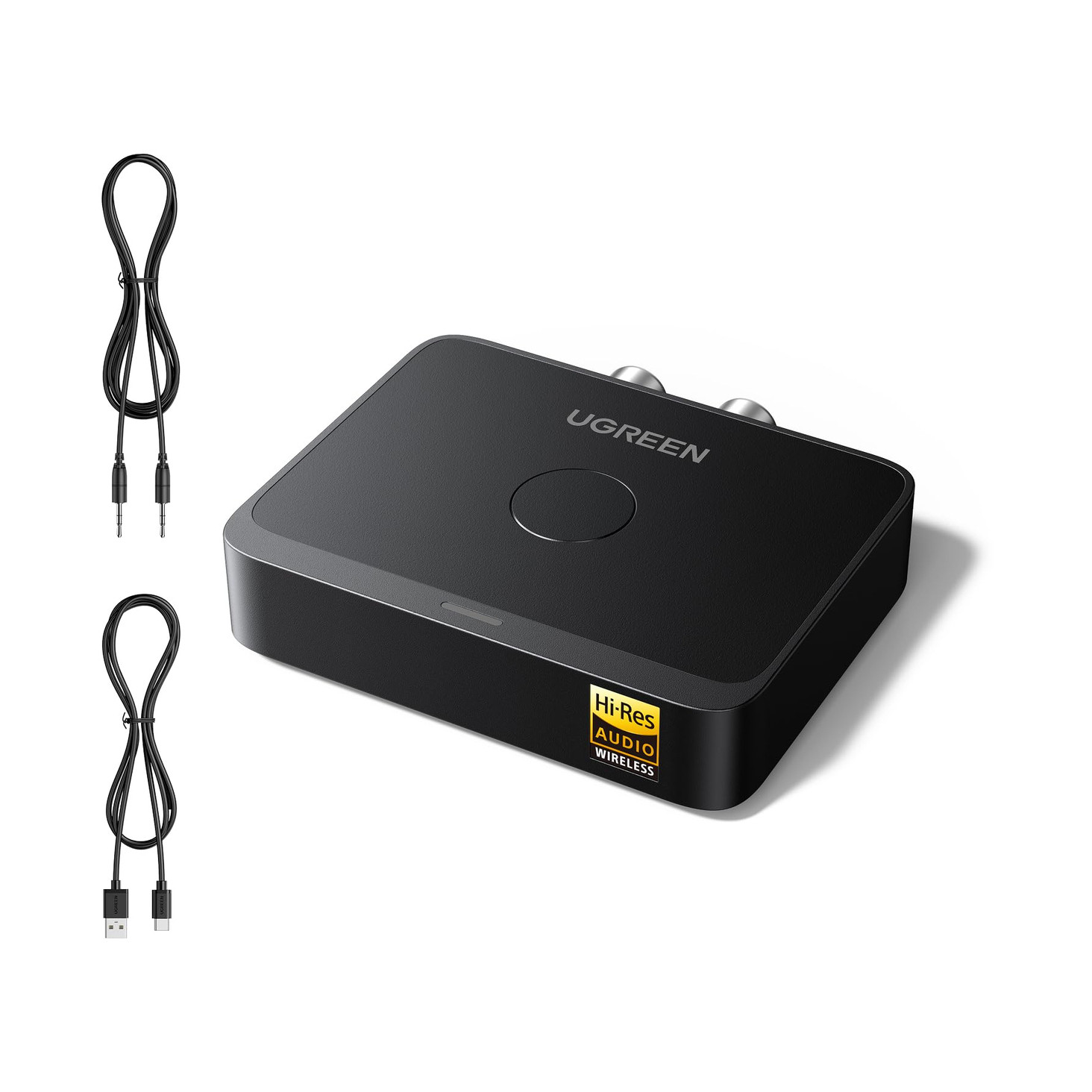 Bežični audio reciever UGREEN BT505, Bluetooth 6.0, 3.5mm, RCA, USB C, crni-1