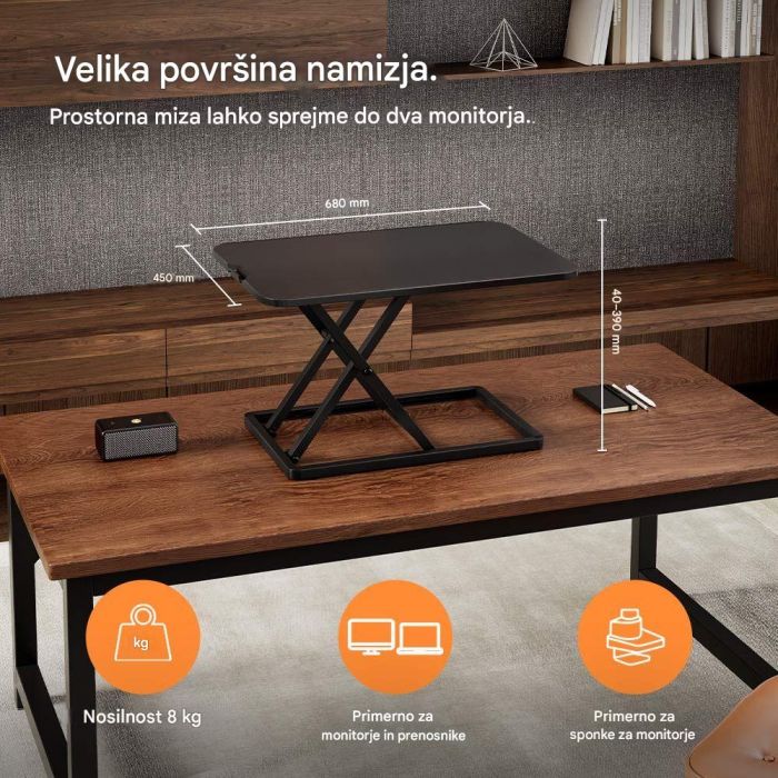 Nastavek VONHAUS Ultratanki (dimenzije 4–39 cm x 68 cm x 45 cm, materijal iverna plošča, teža 7,5 kg, nosilnost 8 kg)-7