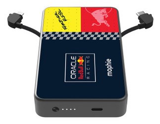 Prijenosna baterija MOPHIE Powerstation Plus 10K Red Bull Racing Edition (10000 mAh, 20W USB-C PD, integrirani Lightning kabel)-2
