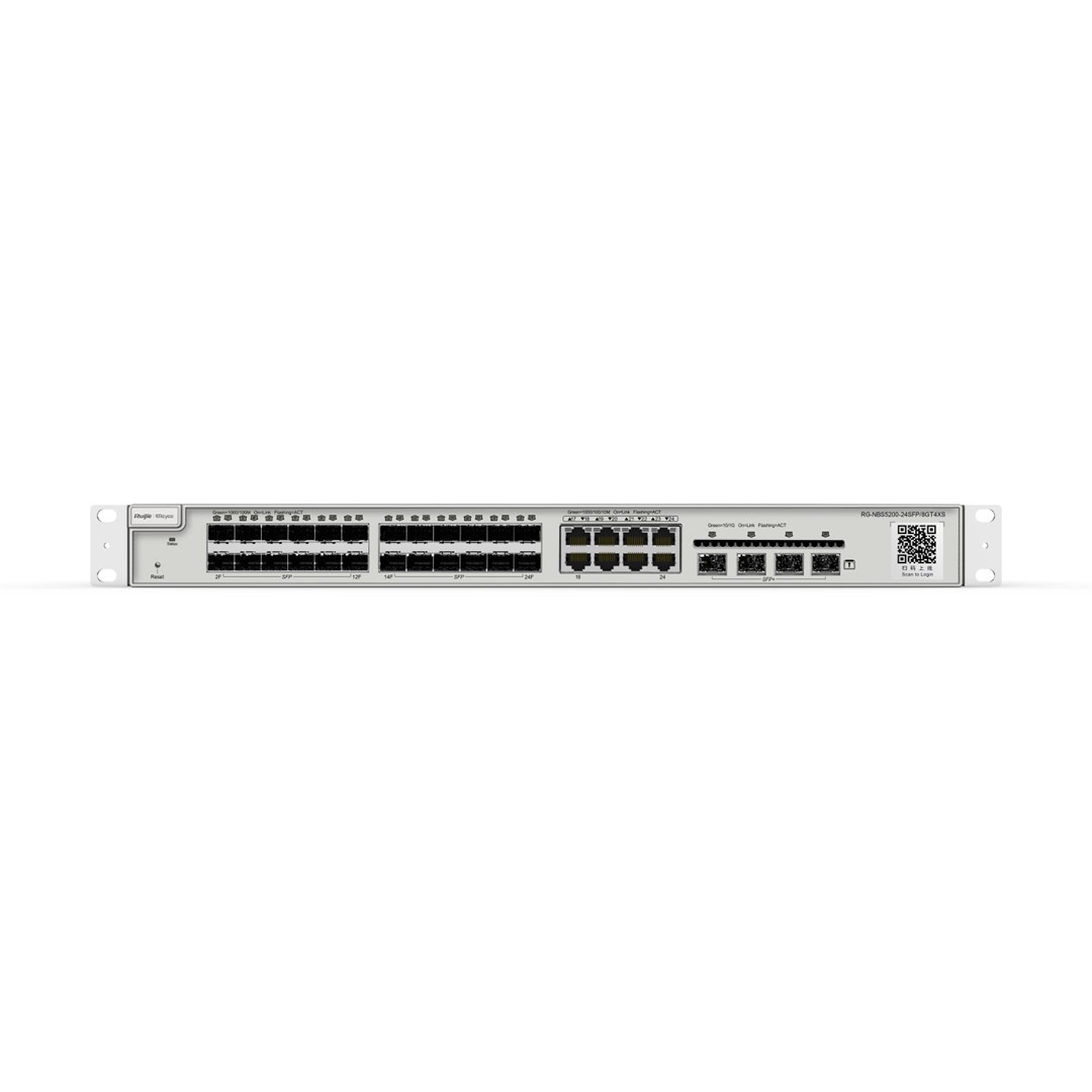 Mrežni switch RUIJIE RG-NBS5200-24SFP/8GT4XS (24x SFP, 8x Combo GE, 4x 10G SFP+)
