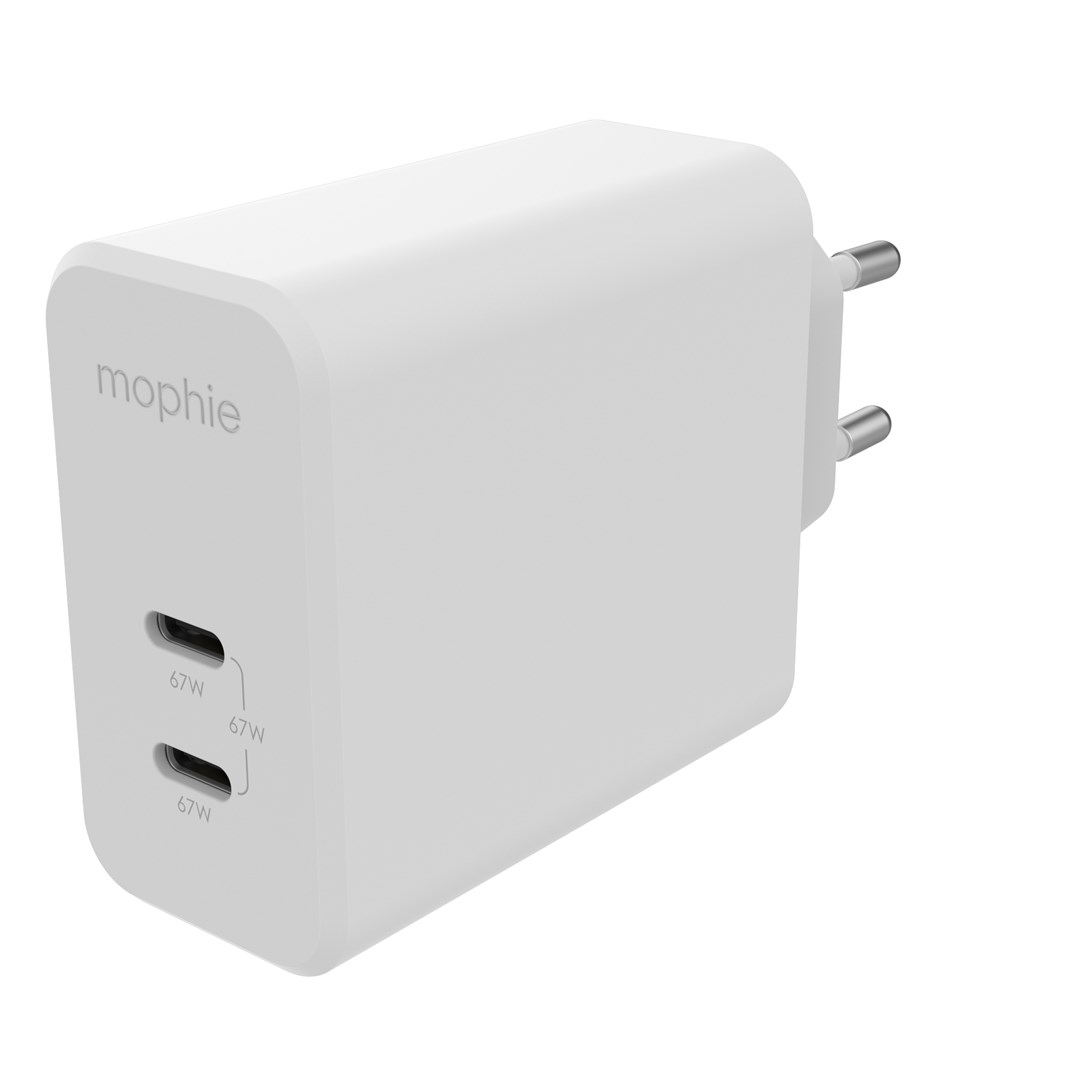 Punjač MOPHIE speedport 67 GaN 67W Dual USB-C PD bijeli-1
