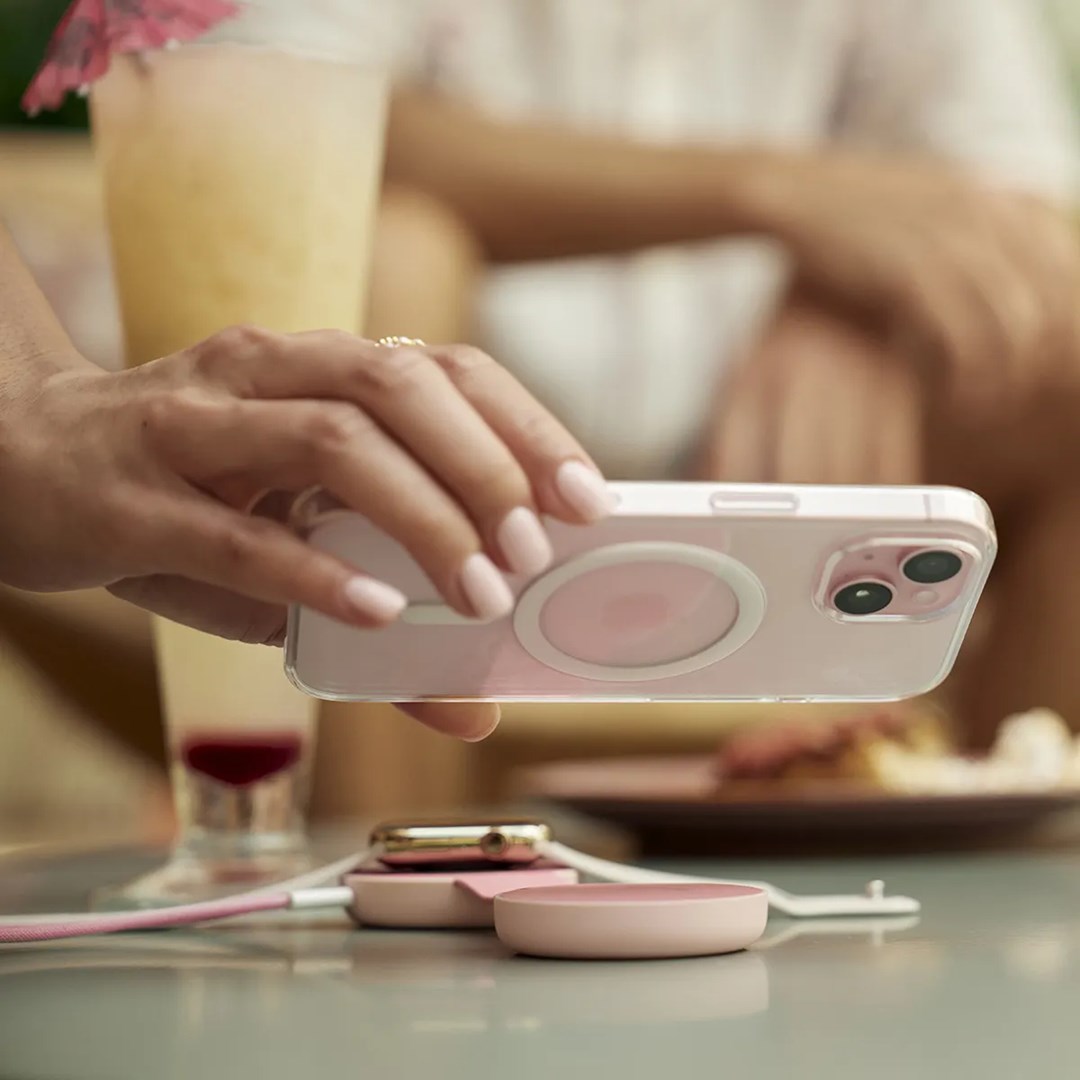 Bežični punjač TWELVESOUTH ButterFly SE 2-u-1 (MagSafe, za iPhone i Apple Watch, USB-C) Pink-14