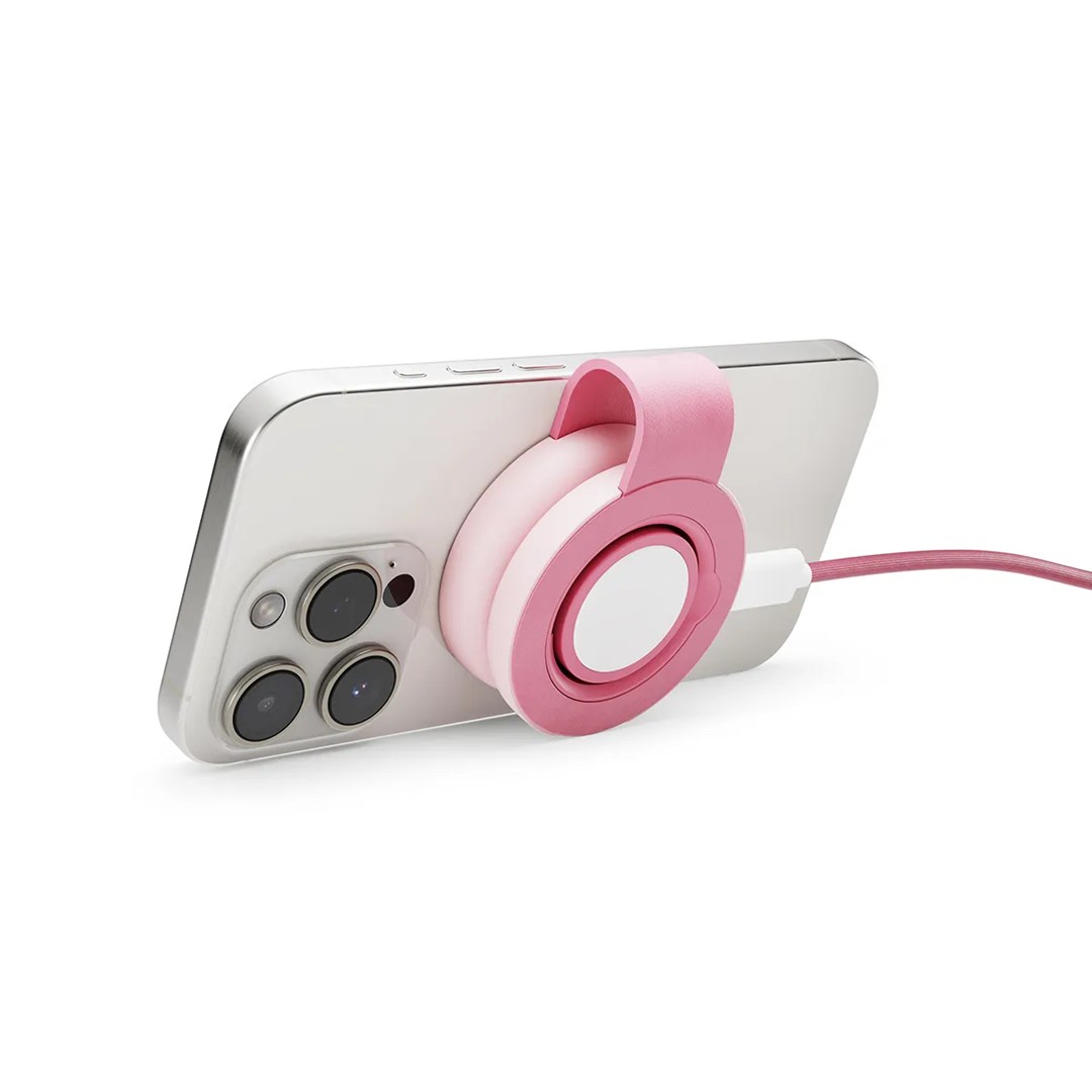 Bežični punjač TWELVESOUTH ButterFly SE 2-u-1 (MagSafe, za iPhone i Apple Watch, USB-C) Pink-13