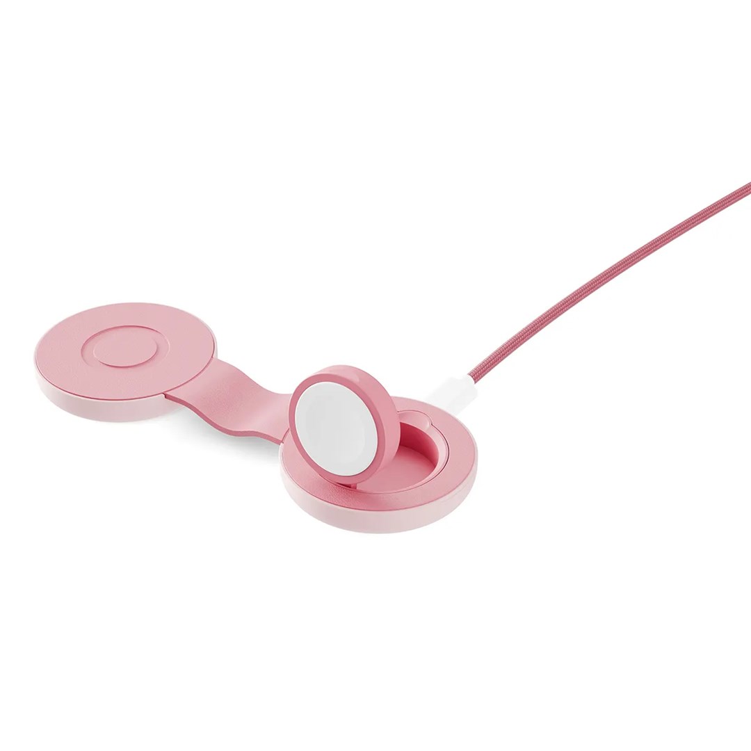 Bežični punjač TWELVESOUTH ButterFly SE 2-u-1 (MagSafe, za iPhone i Apple Watch, USB-C) Pink-10