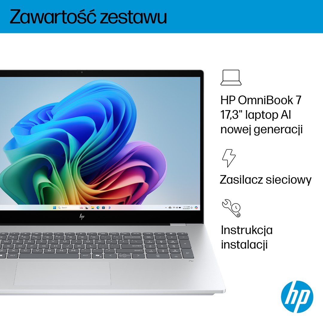 Laptop HP OMNIBOOK 7 17-DC0073CL (17.3"FHD, 32GB RAM, 1TB SSD, GeForce RTX 4050 6GB, Win11, srebrna) - KORIŠTENI jamstvo 6 mjeseci – internacionalna non HR tipkovnica-4
