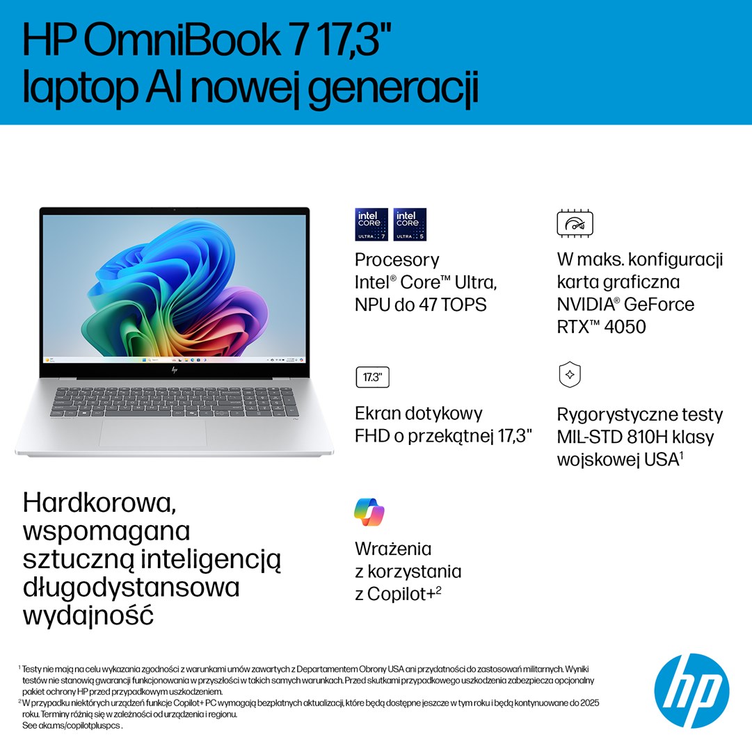 Laptop HP OMNIBOOK 7 17-DC0073CL (17.3"FHD, 32GB RAM, 1TB SSD, GeForce RTX 4050 6GB, Win11, srebrna) - KORIŠTENI jamstvo 6 mjeseci – internacionalna non HR tipkovnica-10