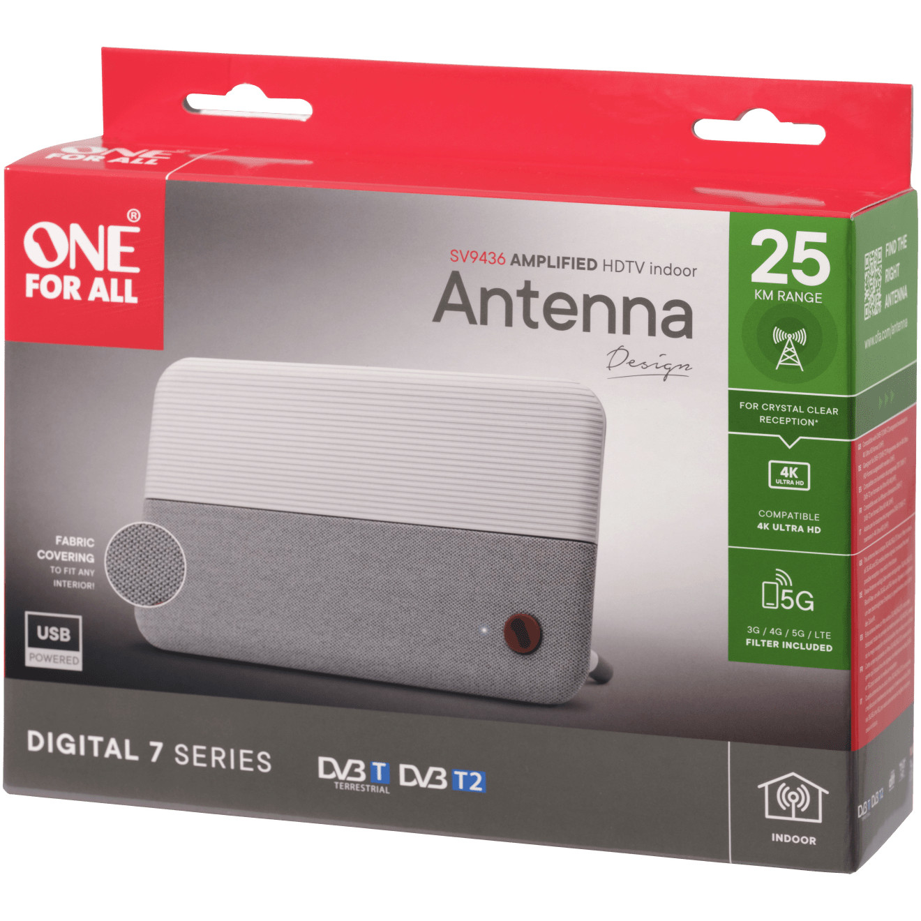 Antena ONE FOR ALL Zimmerantenne SV9436-5G (bijela)-5
