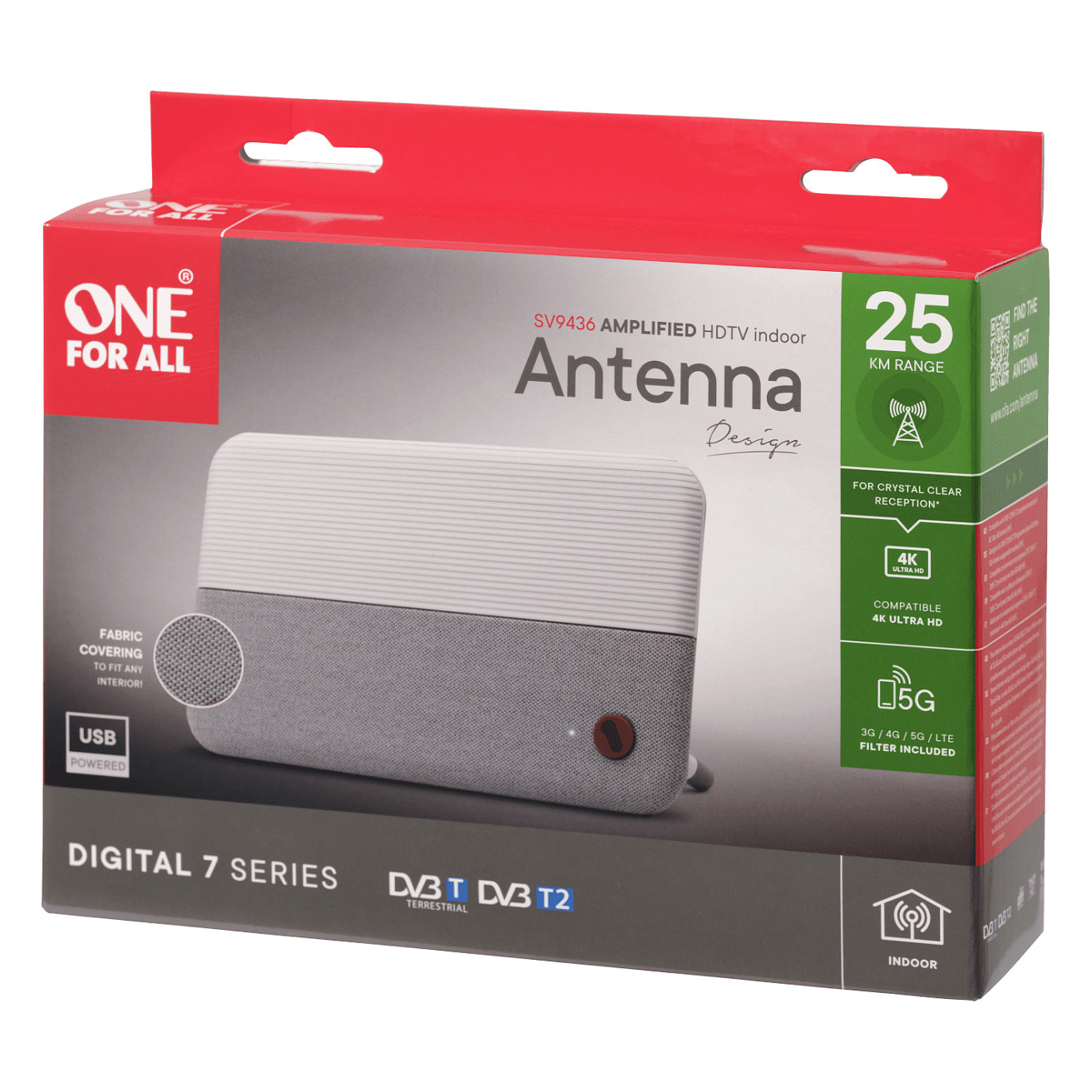 Antena ONE FOR ALL Zimmerantenne SV9436-5G (bijela)-6