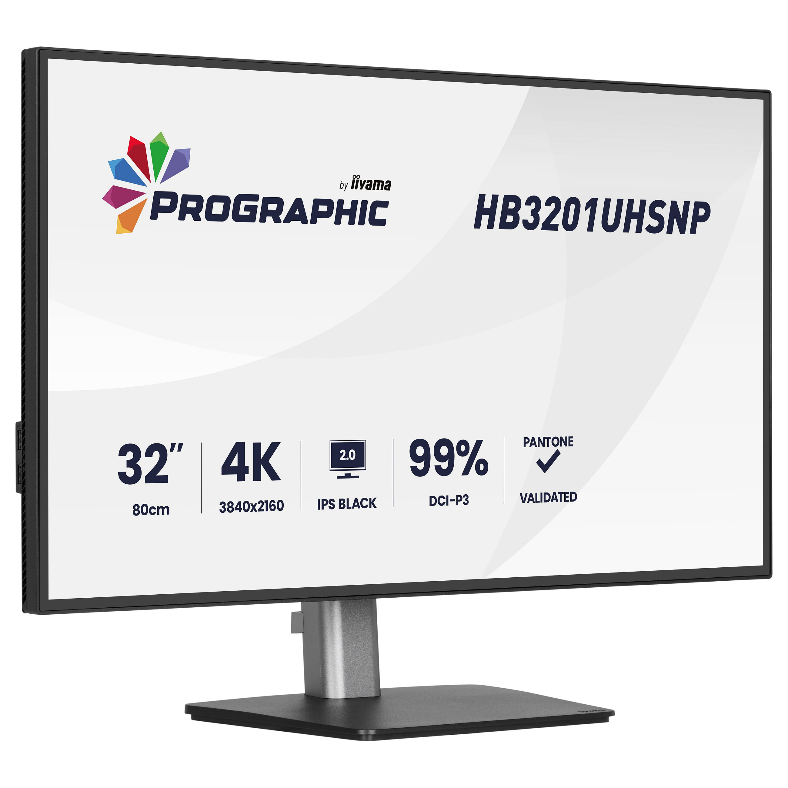 Monitor IIYAMA ProGraphic HB3201UHSNP-B1 80,0 cm/31,5" (3840x2160) IPS 4 ms 60 Hz USB-C HDMI DP RJ45 KVM VESA Crna-10