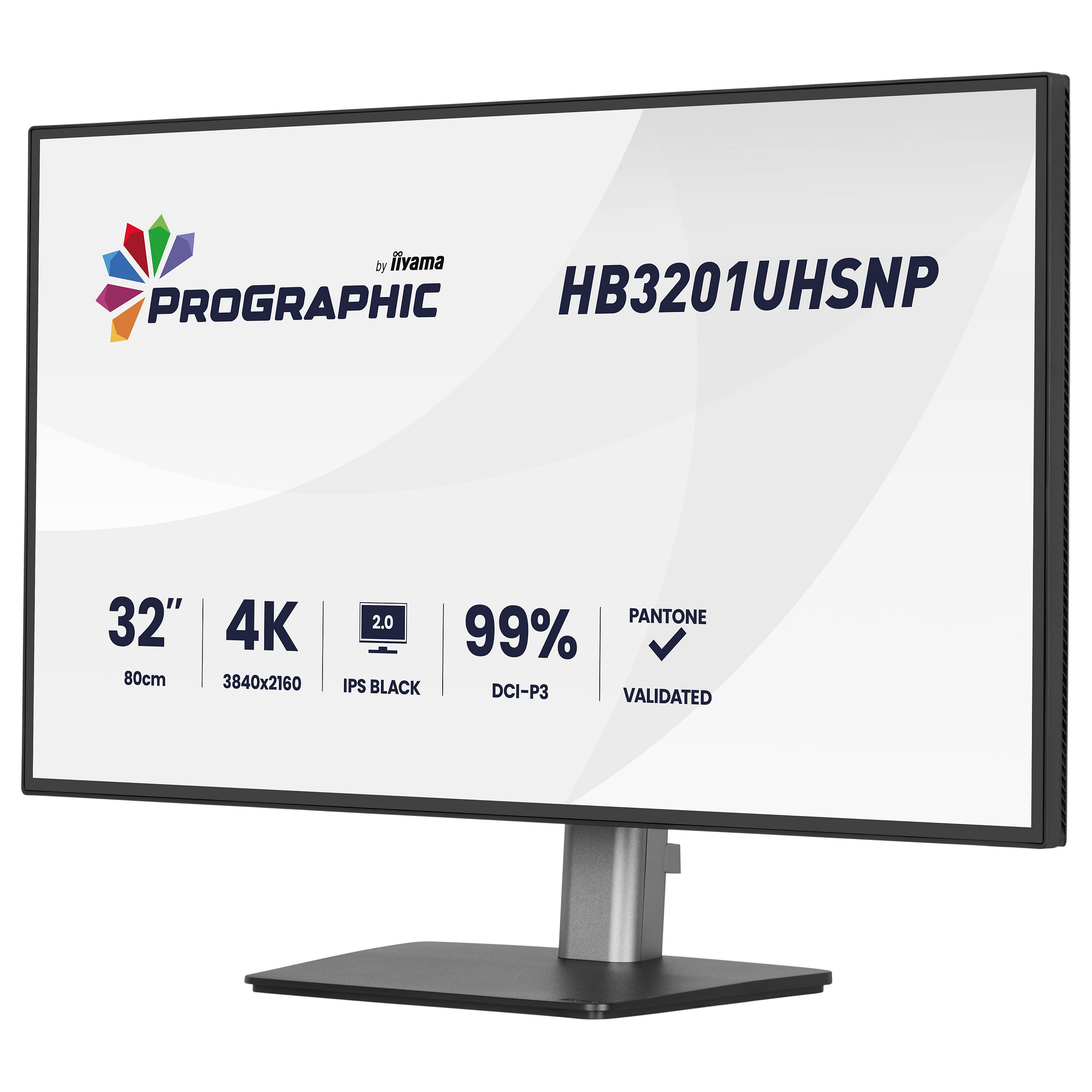 Monitor IIYAMA ProGraphic HB3201UHSNP-B1 80,0 cm/31,5" (3840x2160) IPS 4 ms 60 Hz USB-C HDMI DP RJ45 KVM VESA Crna-11