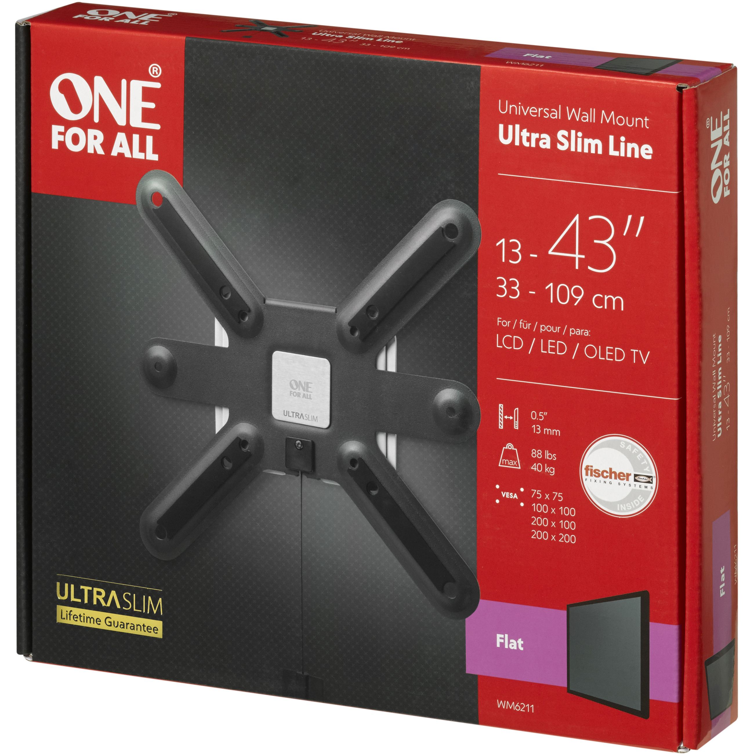 Držač za TV ONE FOR ALL WM6211 (crna boja)-2