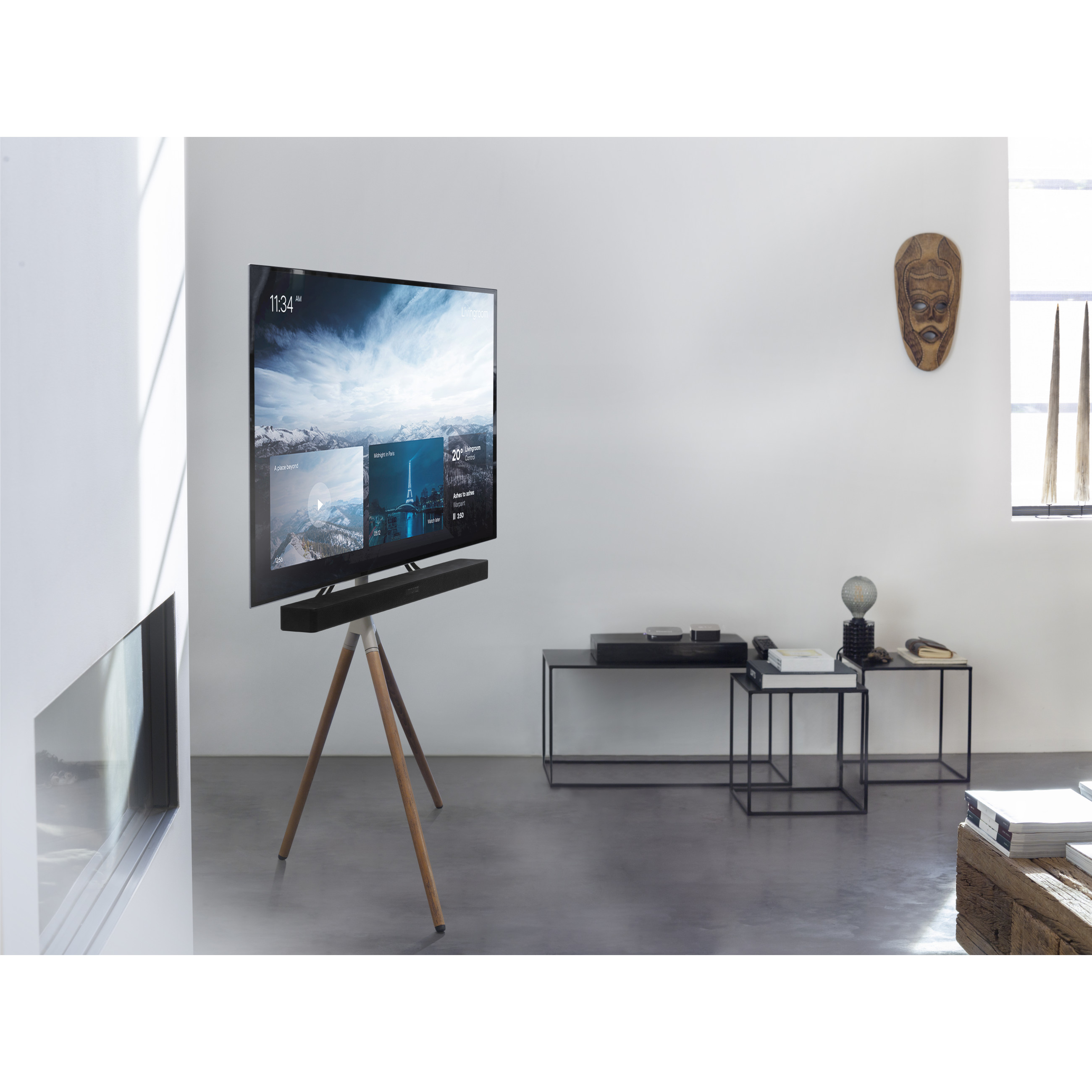 Stativ ONE FOR ALL WM7471 (siva/drvo, 65")-3