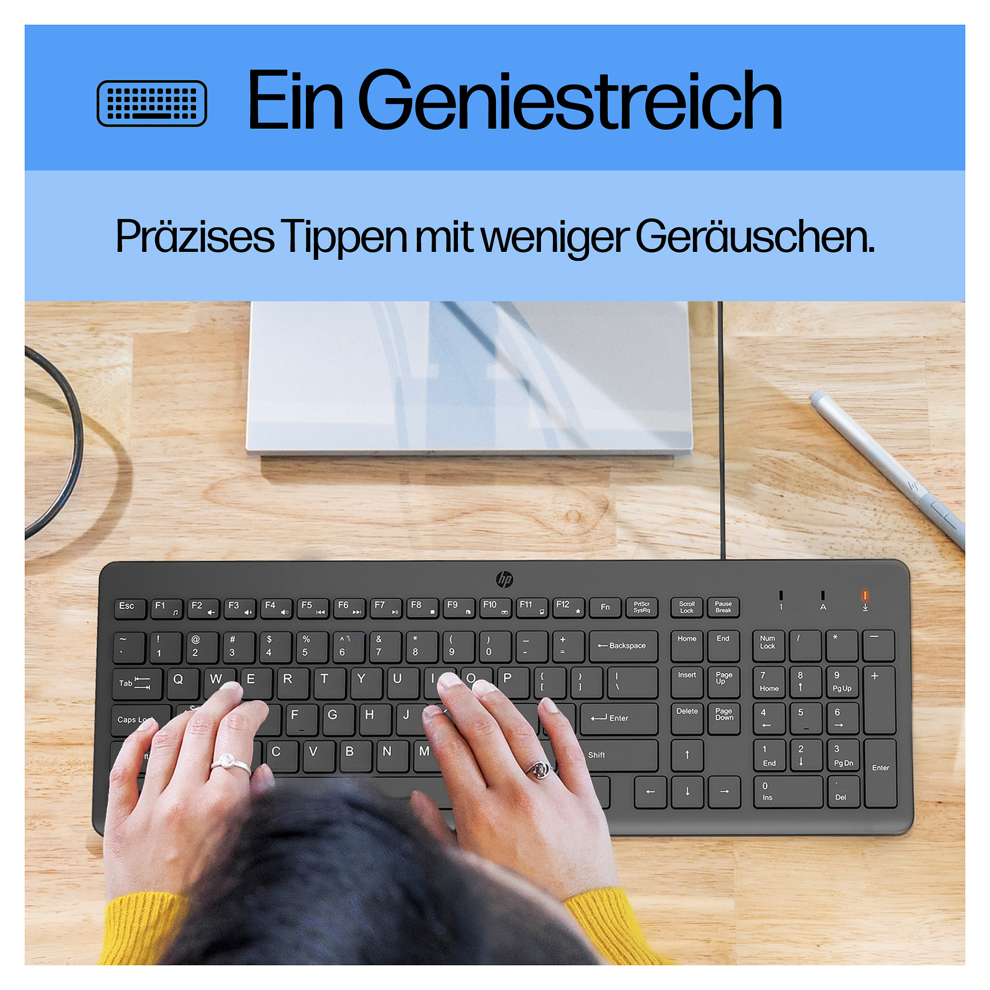 Kombinacija tipkovnice i miša HP 150 Wired Mouse and Keyboard – internacionalna non HR tipkovnica-5