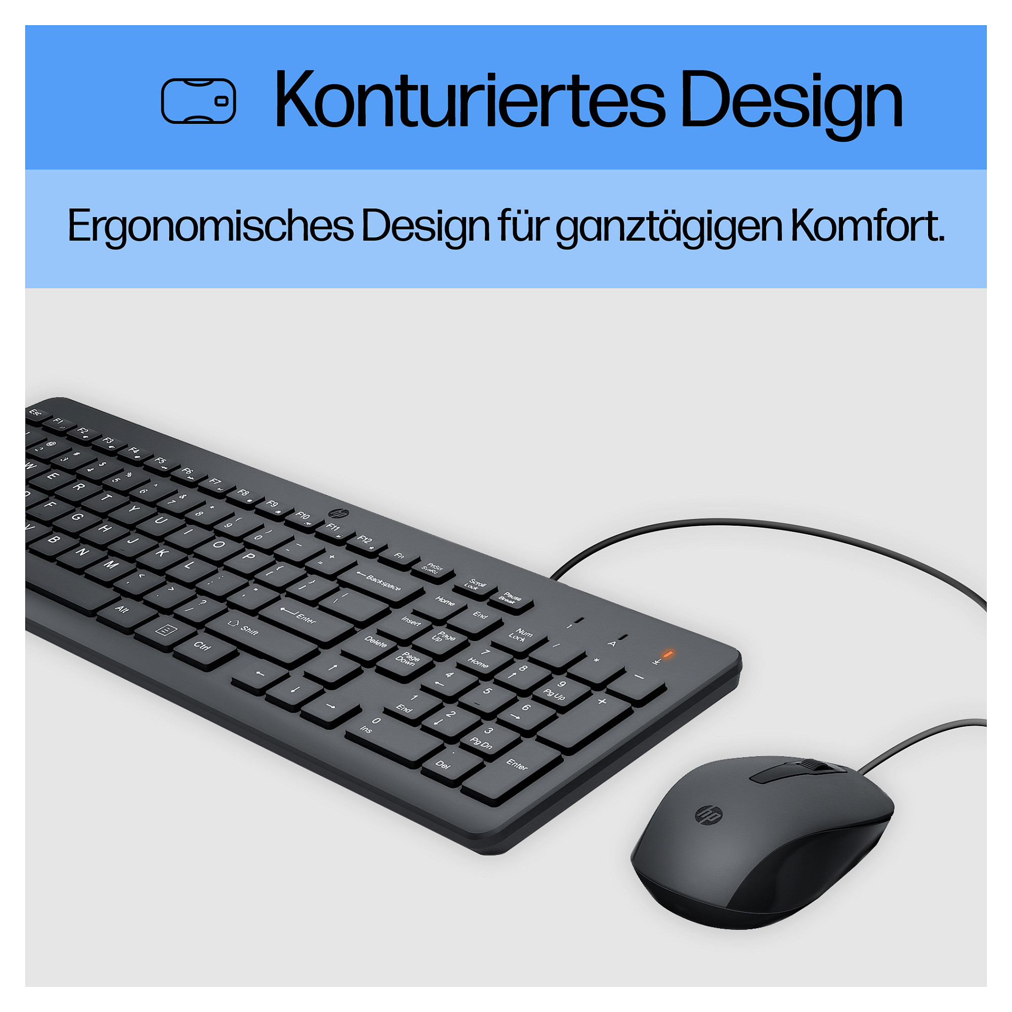 Kombinacija tipkovnice i miša HP 150 Wired Mouse and Keyboard – internacionalna non HR tipkovnica-6