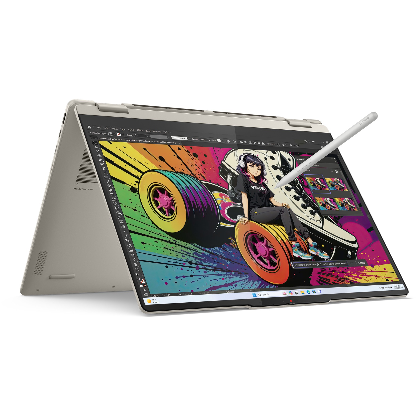 Laptop LENOVO Yoga 7 2-in-1 16AKP10 (16" 2,8K, Ryzen AI 7 350, 32GB RAM, 1TB SSD, Windows 11) – internacionalna non HR tipkovnica-2