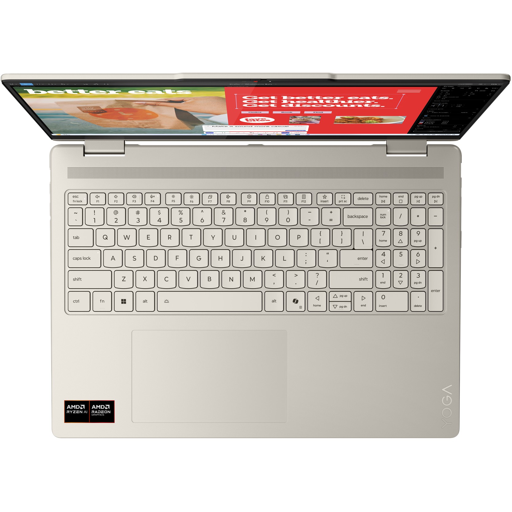 Laptop LENOVO Yoga 7 2-in-1 16AKP10 (16" 2,8K, Ryzen AI 7 350, 32GB RAM, 1TB SSD, Windows 11) – internacionalna non HR tipkovnica-14