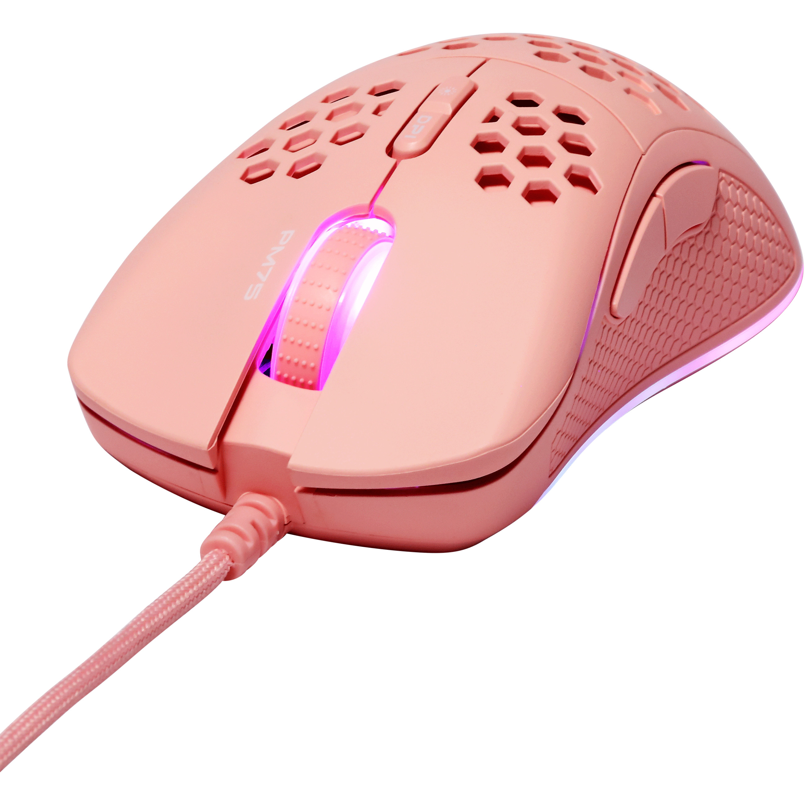 Maus DELTACO Gaming USB RGB pink-0