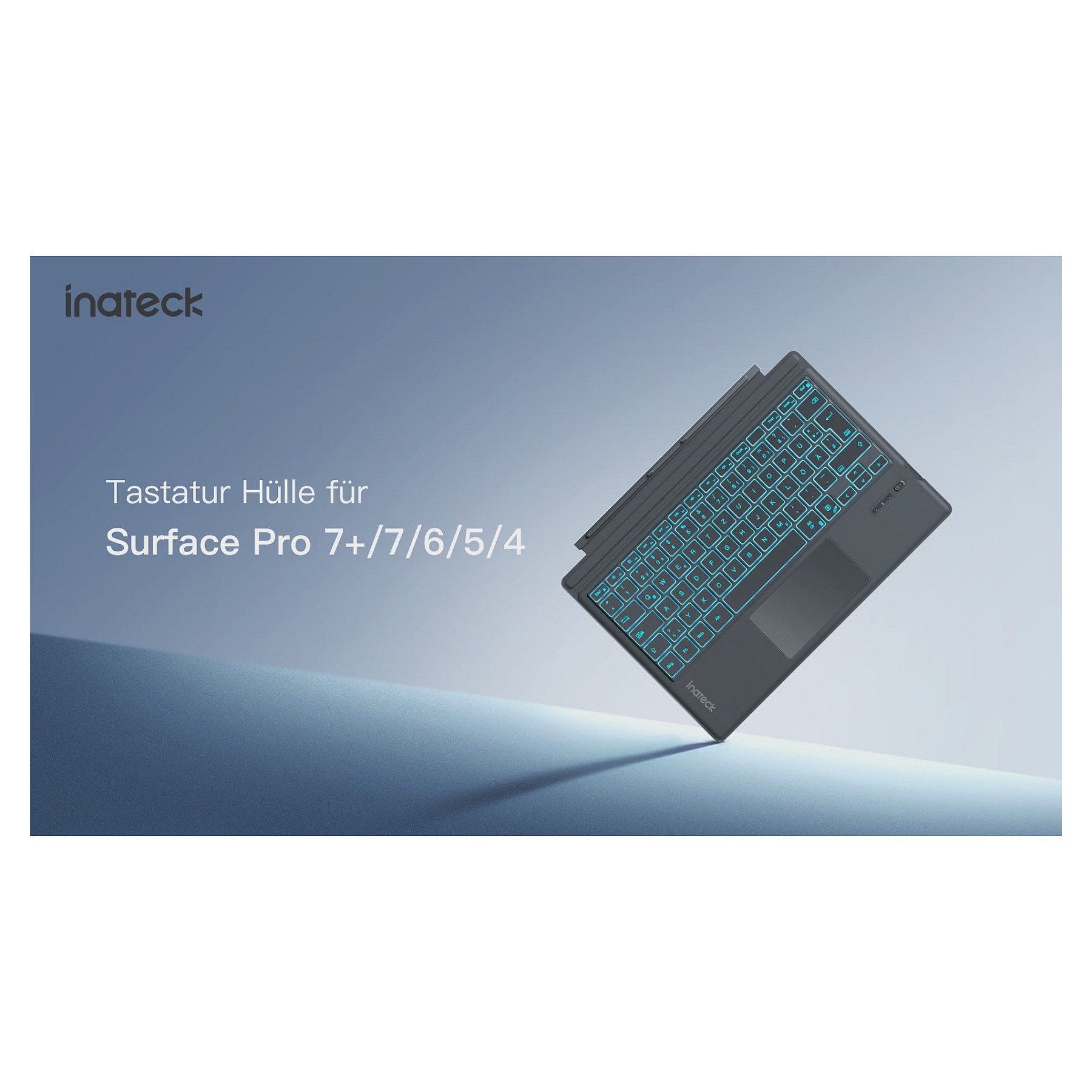Tipkovnica INATECK Keyboard Surface gray, Sureface GO 1-4 Com. QWERTZ – internacionalna non HR tipkovnica-1