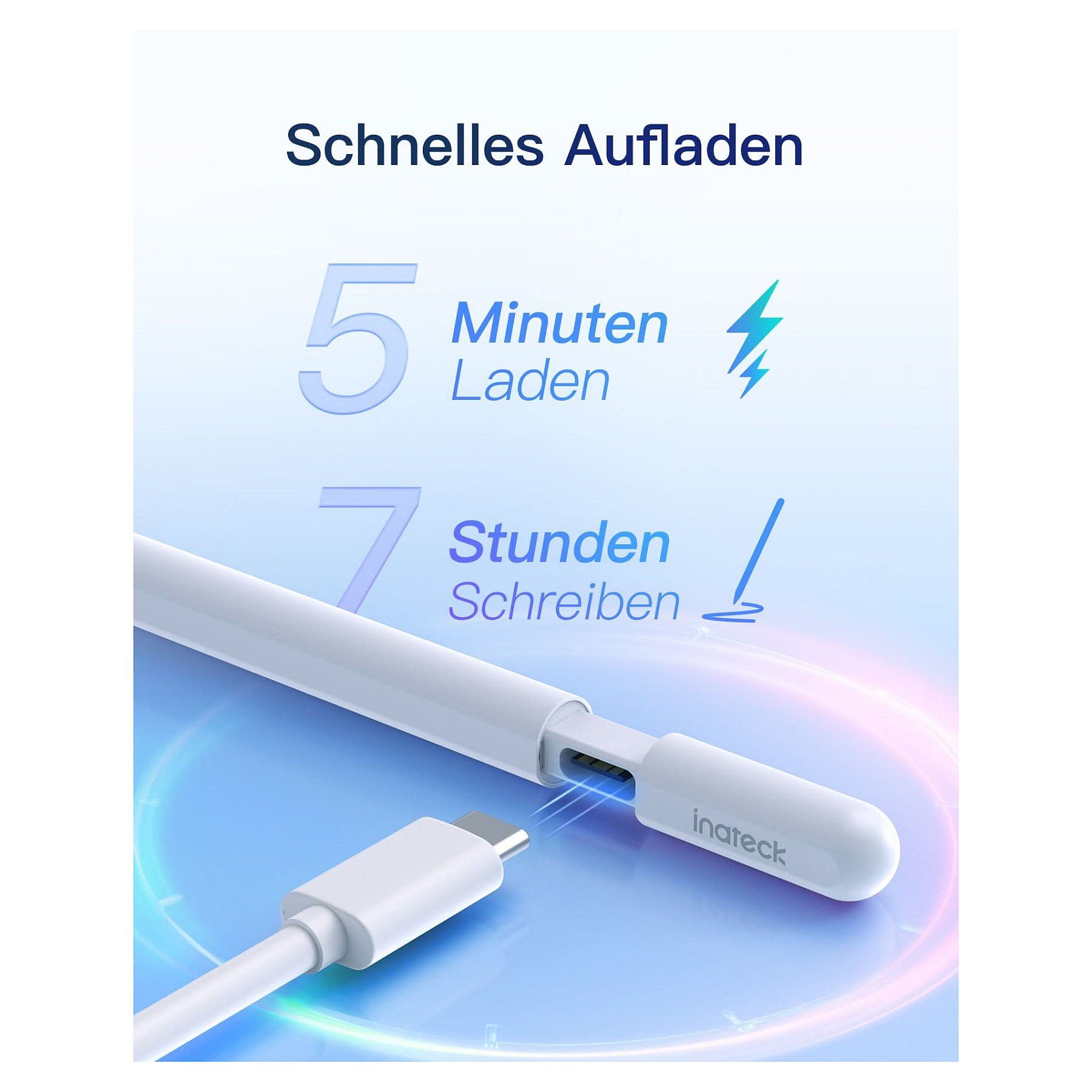 Stylus olovka INATECK za iPad Pro/Mini/6-10 bijela boja-2