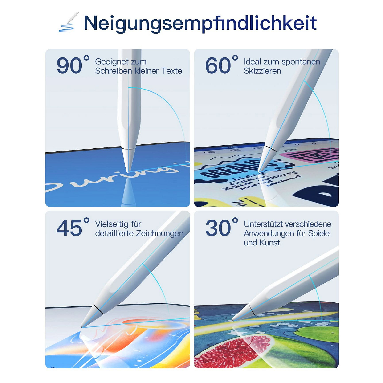 Stylus olovka INATECK za iPad Pro/Mini/6-10 bijela boja-5