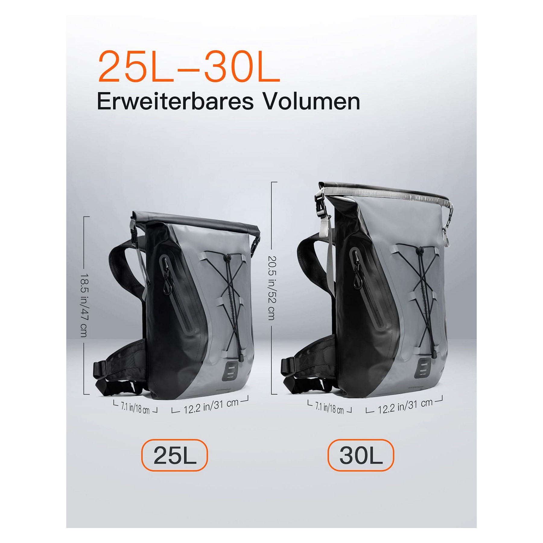 Ruksak inateck Notebook-Rucksack BP06003 siva/crna 25-30L-4