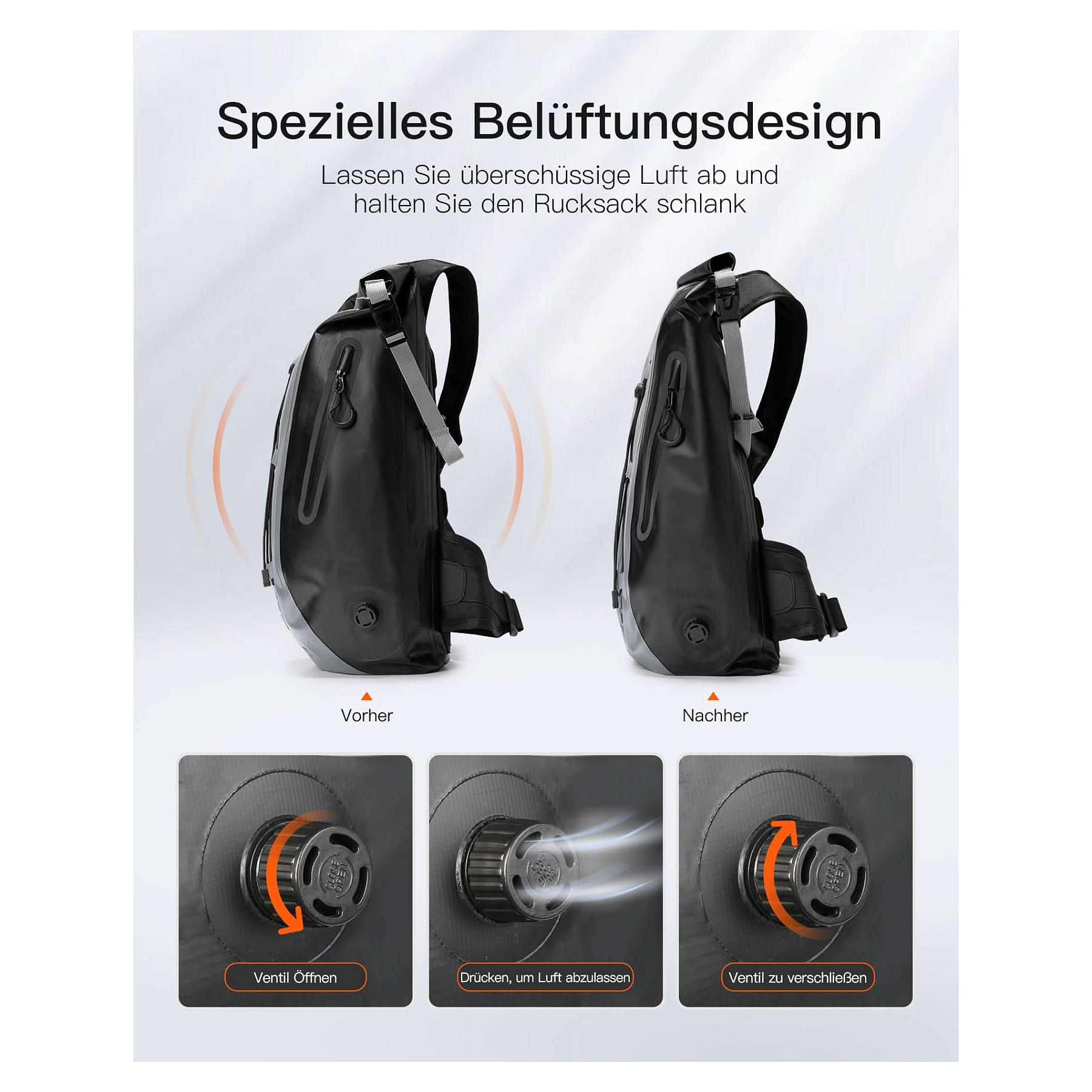 Ruksak inateck Notebook-Rucksack BP06003 siva/crna 25-30L-6