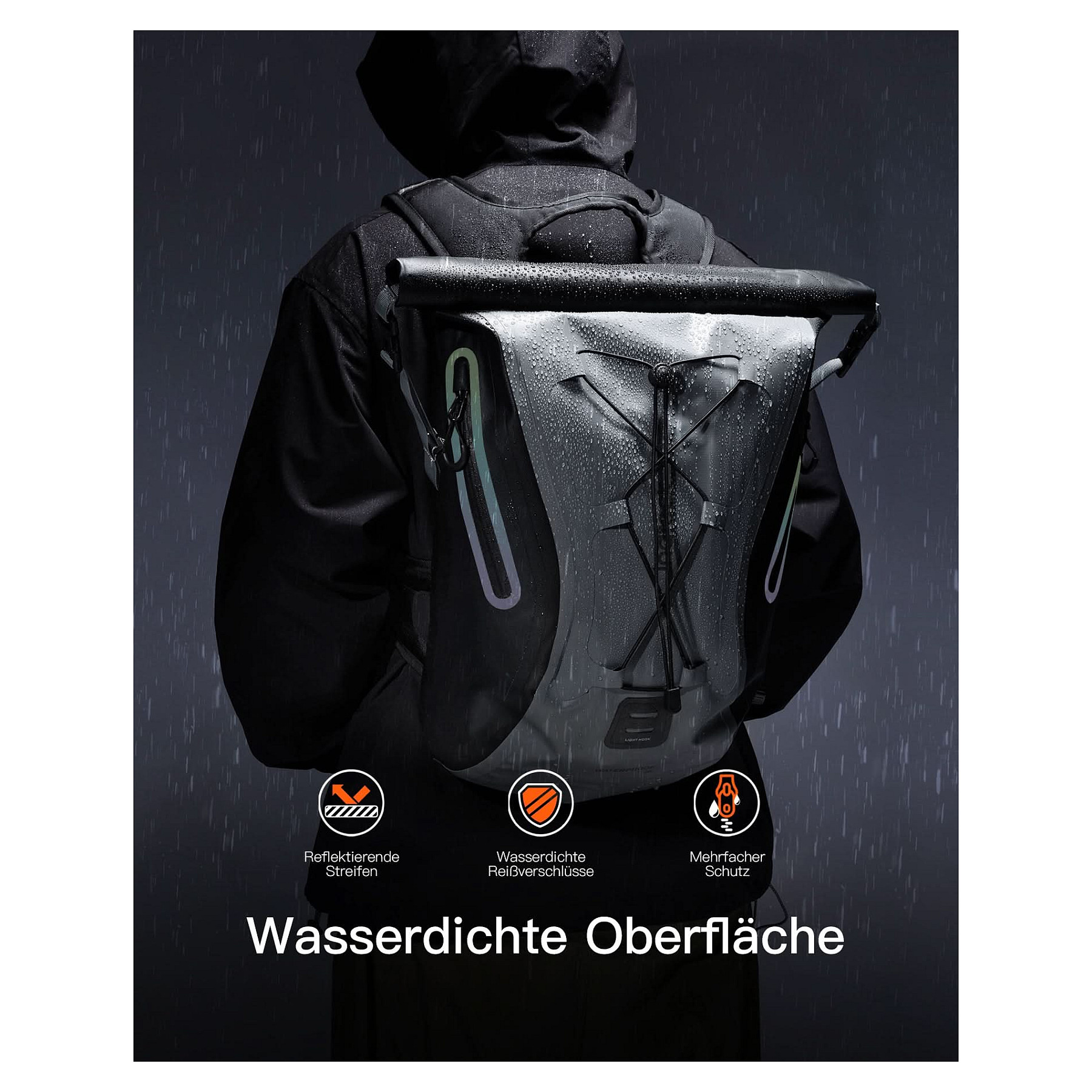 Ruksak inateck Notebook-Rucksack BP06003 siva/crna 25-30L-9