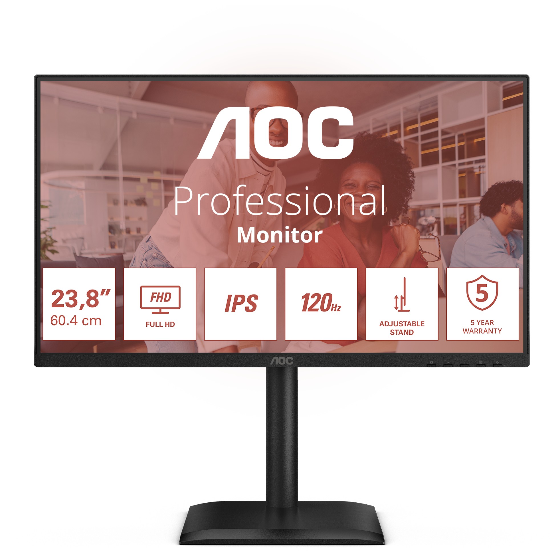 Monitor AOC 24E4U 60,5cm (23,8") 1609 HDMI+DP+USB IPS Lift black