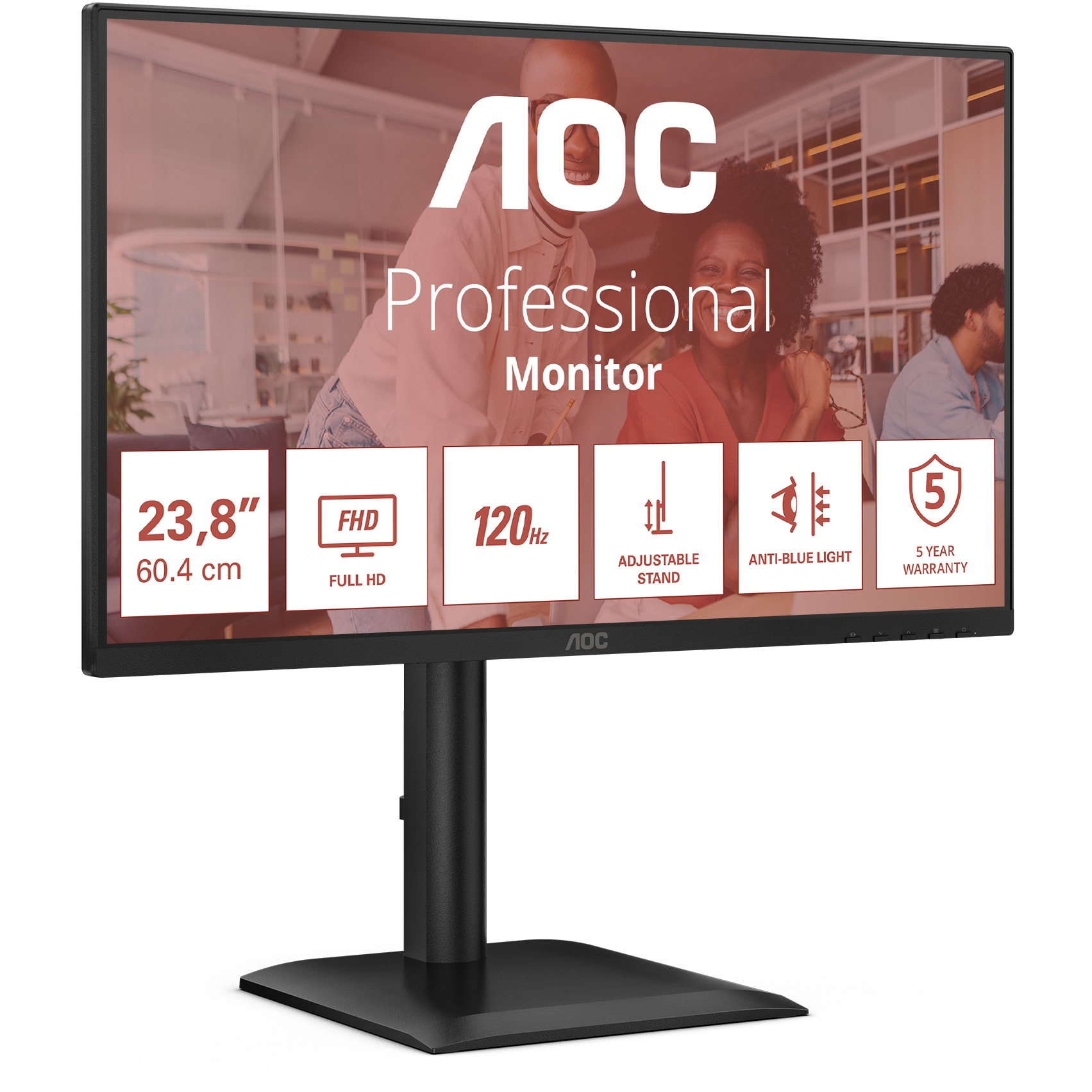 Monitor AOC 24E4U 60,5cm (23,8") 1609 HDMI+DP+USB IPS Lift black-12