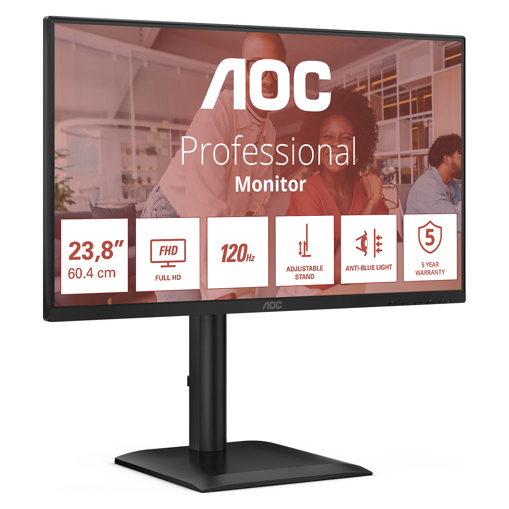 Monitor AOC 24E4U 60,5cm (23,8") 1609 HDMI+DP+USB IPS Lift black-25