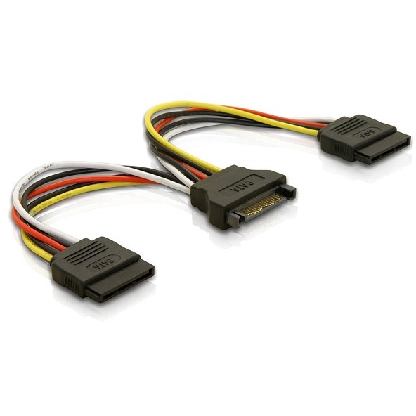 Adapter DELOCK SATA Power 15pin>2x HDD