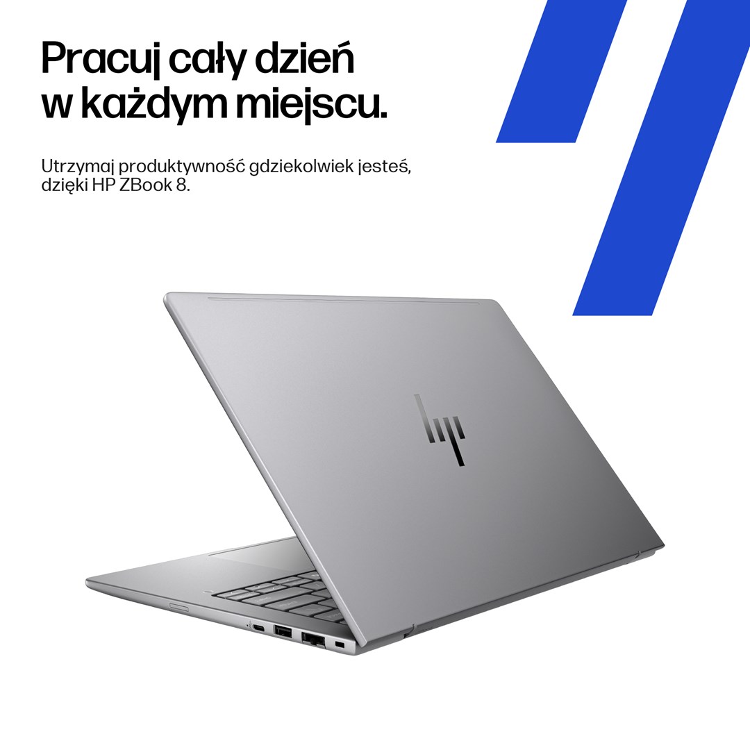 Laptop HP ZBook 8 G1ak Copilot+ PC (14" WUXGA, AMD Ryzen AI 7 PRO 350, 16 GB RAM, 1 TB SSD, Windows 11 Pro, srebrna boja) – internacionalna non HR tipkovnica-8