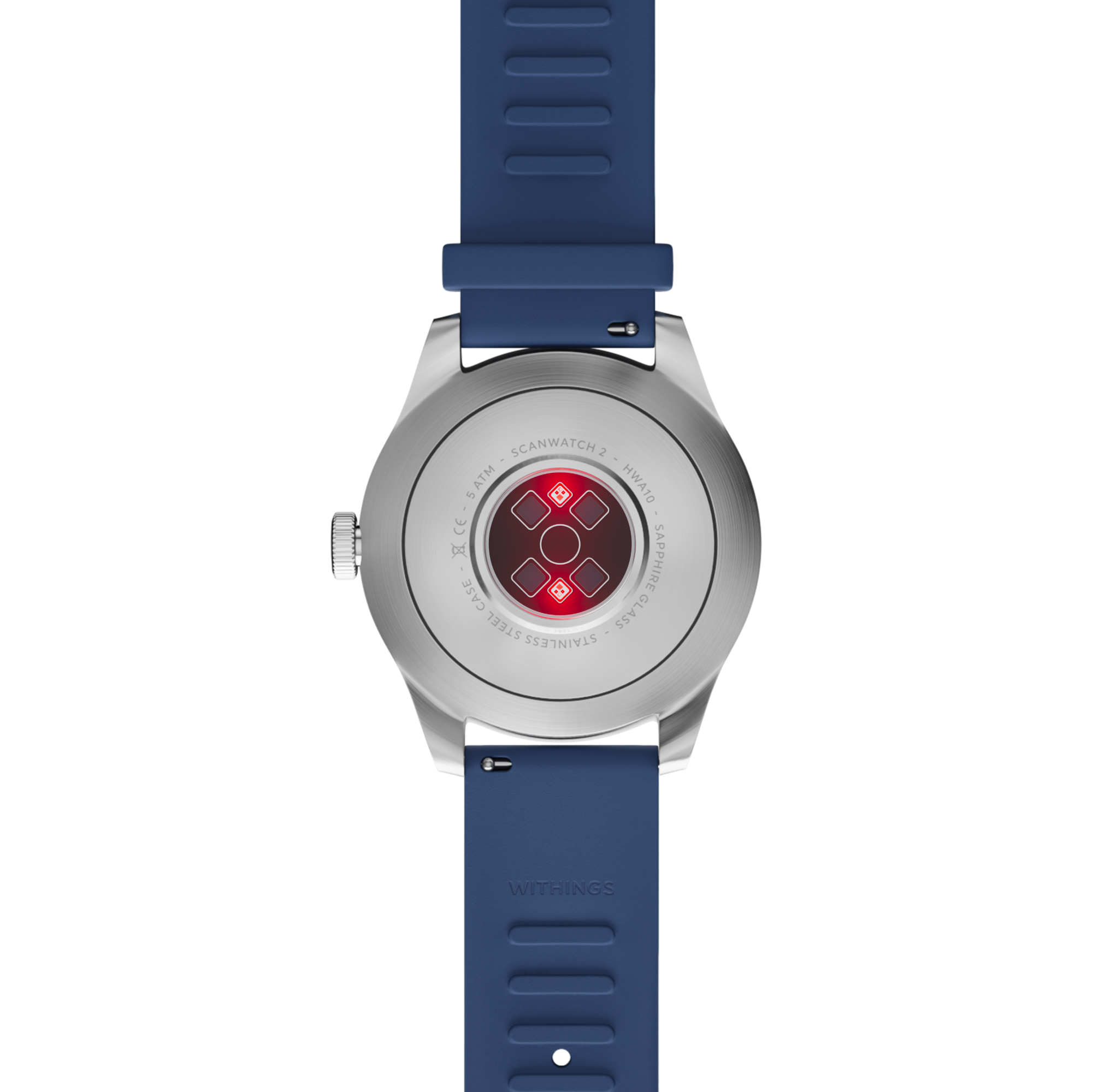 Pametni sat WITHINGS Scanwatch 2 (42mm, EKG, SpO2, safirno staklo, plavi)-3