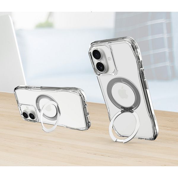 Maska MAX MOBILE MM TPU IPHONE 17 - DROP-PROOF PURE MAGSAFE KICKSTAND Clear