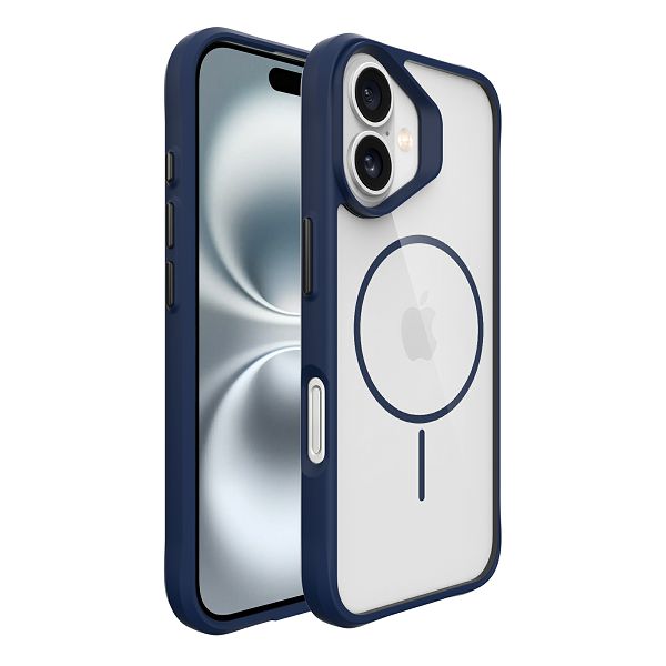Maska MAX MOBILE MM TPU IPHONE 17 - DROP-PROOF COMBAT X crna-plava MagSafe slim-3